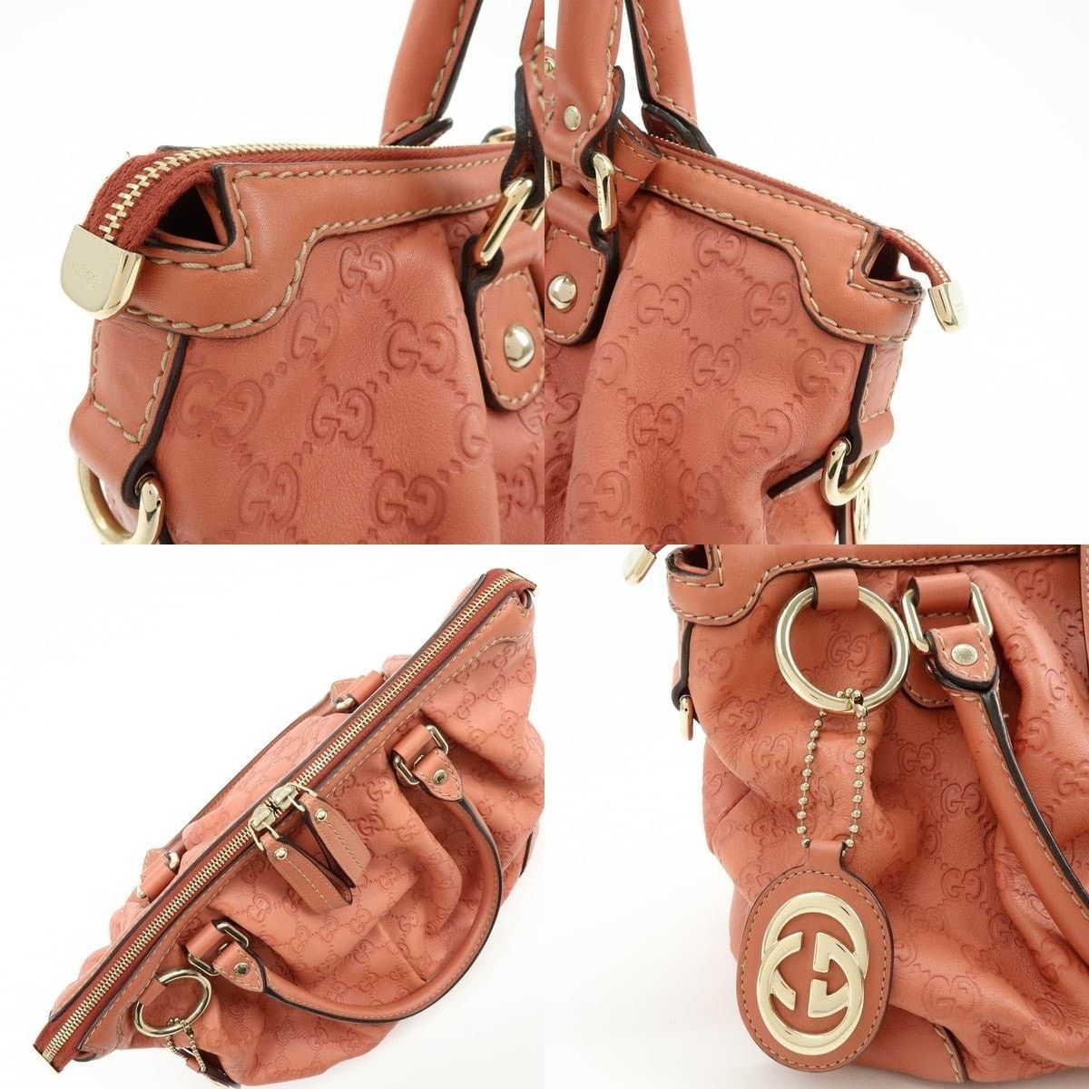 Gucci Gucci Guccissima Interlocking G Shoulder Bag Calfskin Pink Size ONE SIZE - 6 Thumbnail
