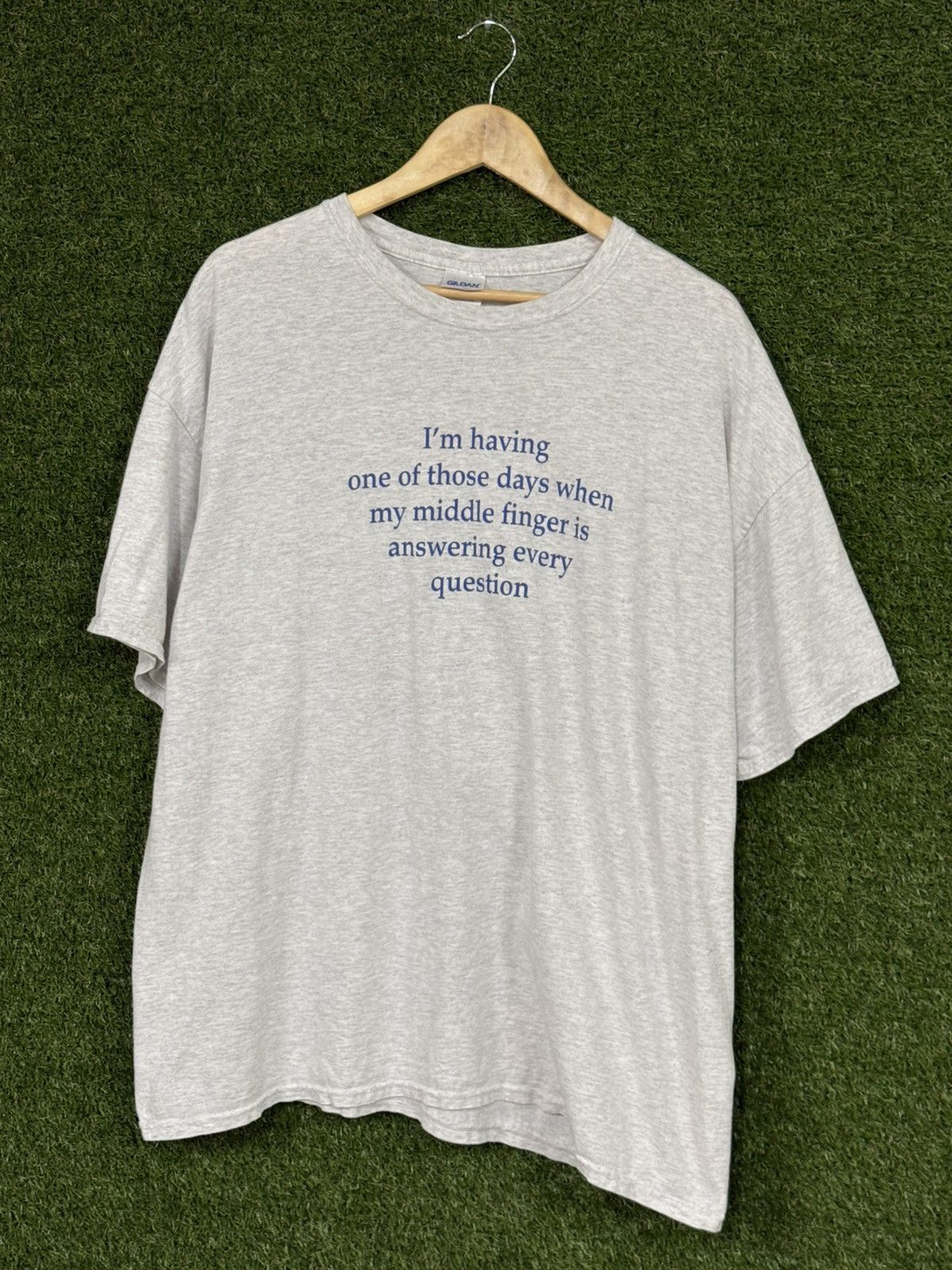 Vintage Vintage Gildan Bad Days Middle Finger Funny Silly Tee 2XL Size US XXL / EU 58 / 5 - 1 Thumbnail