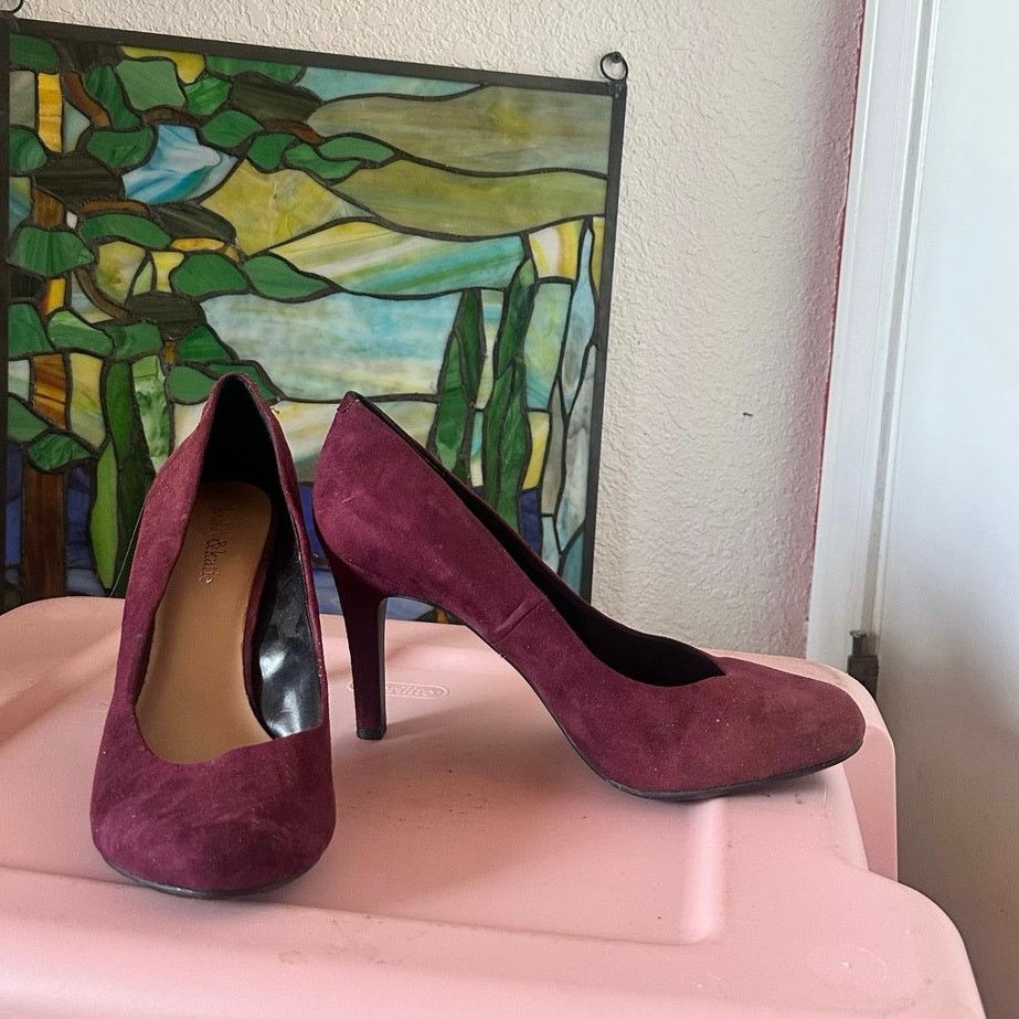 Other kelly&katie red burgundy stiletto heels shoes Size US 9.5 / IT 39.5 - 1 Thumbnail