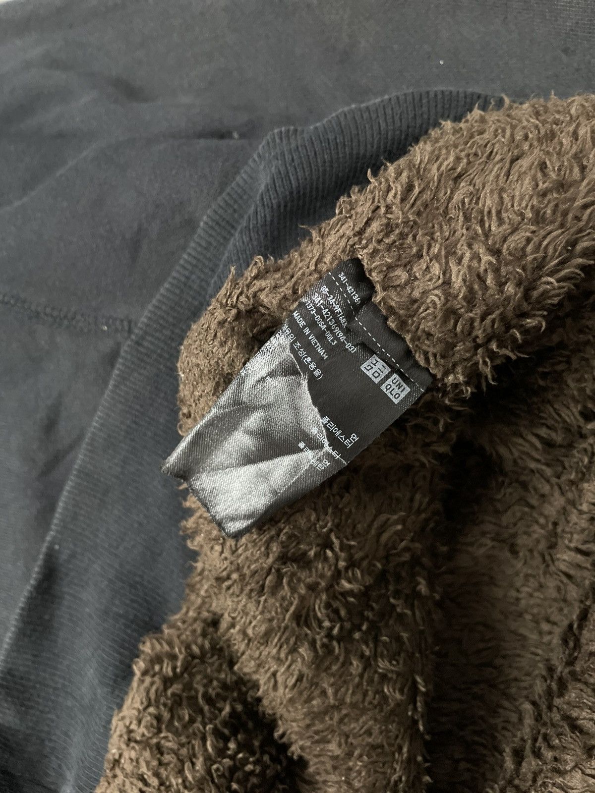 If Six Was Nine Unqlo Faded Black Fleece Fur Hoodie LGB ifsix kmrii style Size US XL / EU 56 / 4 - 5 Thumbnail