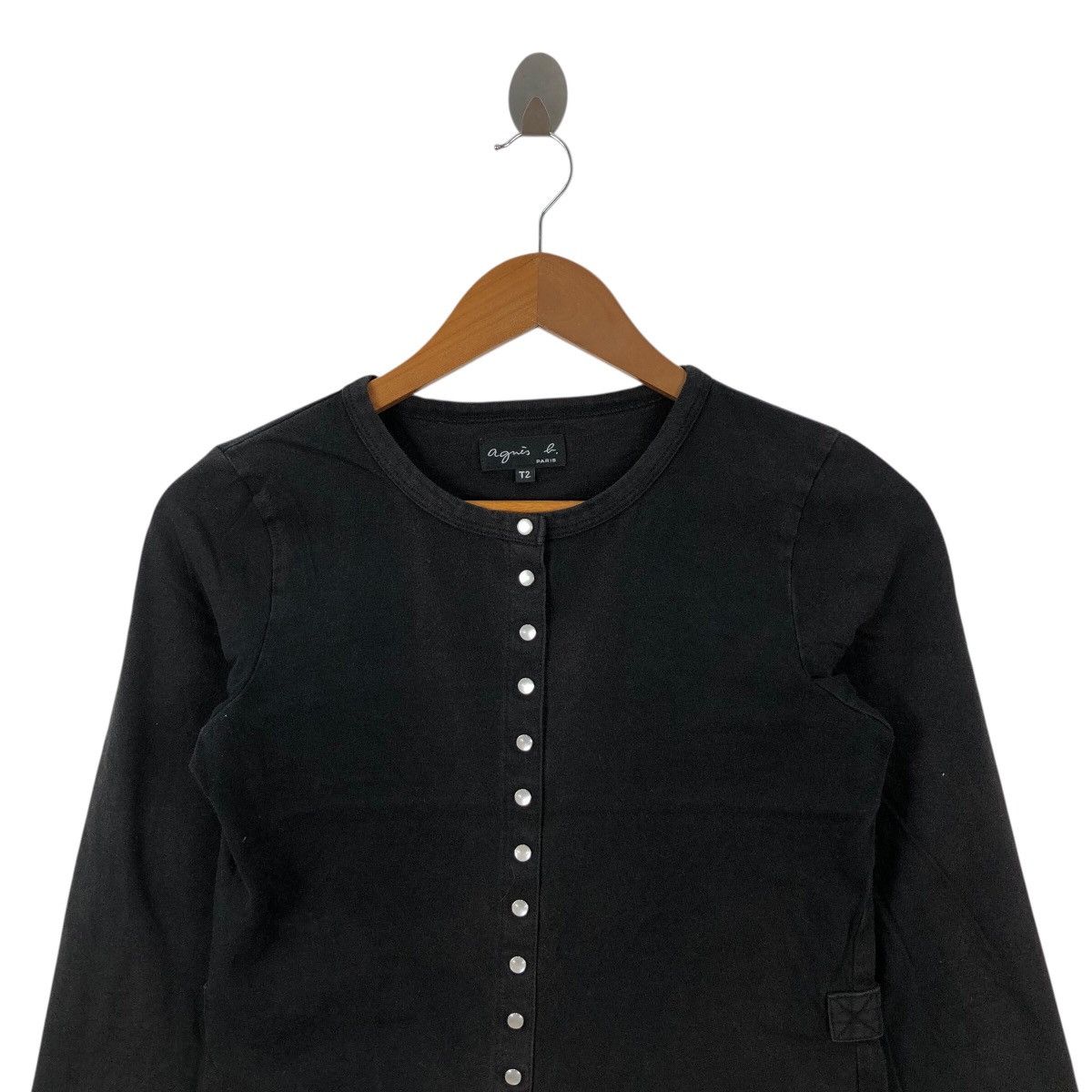 agnes b. AGNES B Snap Button Cardigan Women France Fashion Designer Size S / US 4 / IT 40 - 2 Thumbnail