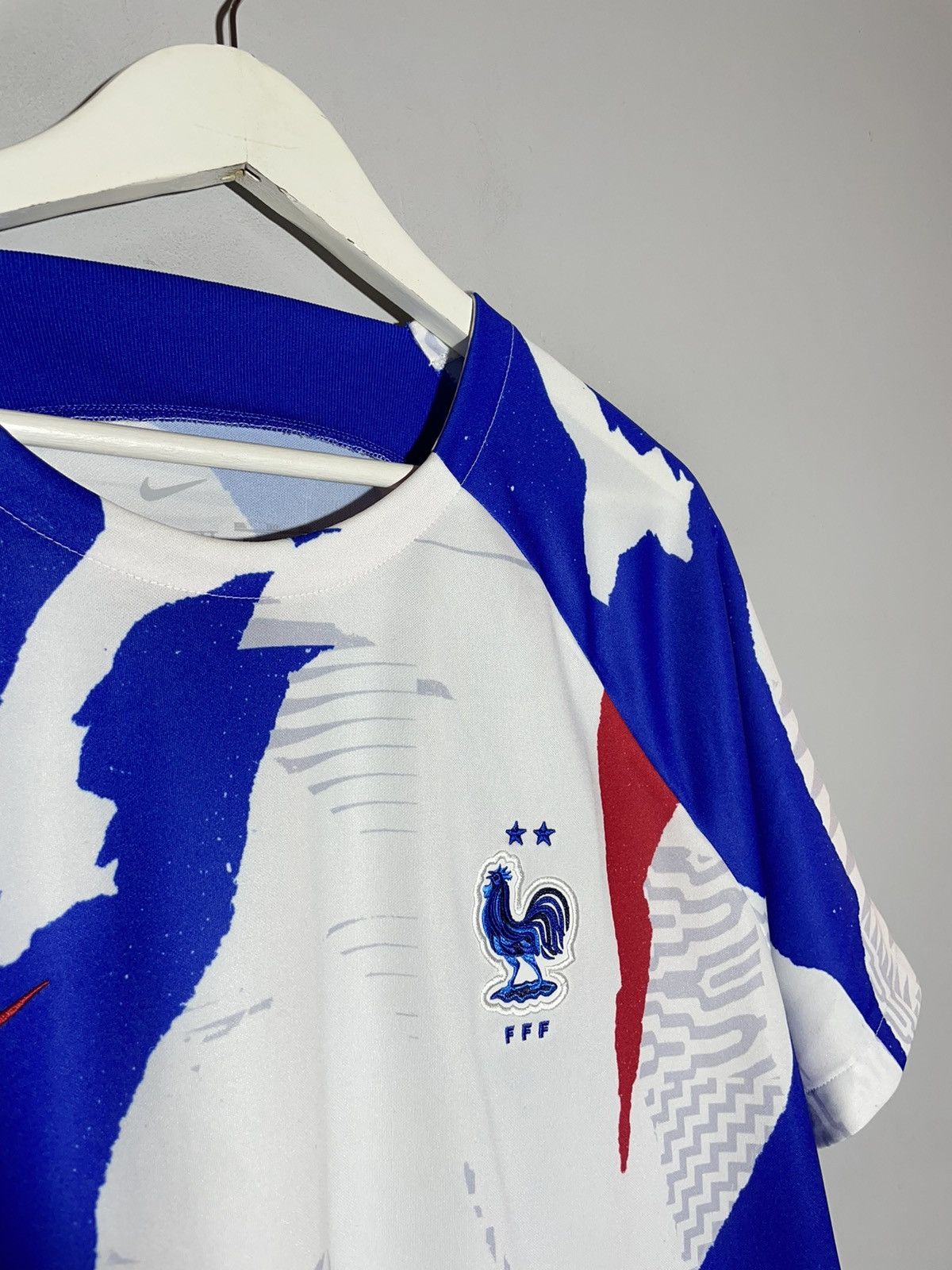 Nike National Team France Nike Pre-Match Training Football Shirt Size US XXL / EU 58 / 5 - 4 Thumbnail