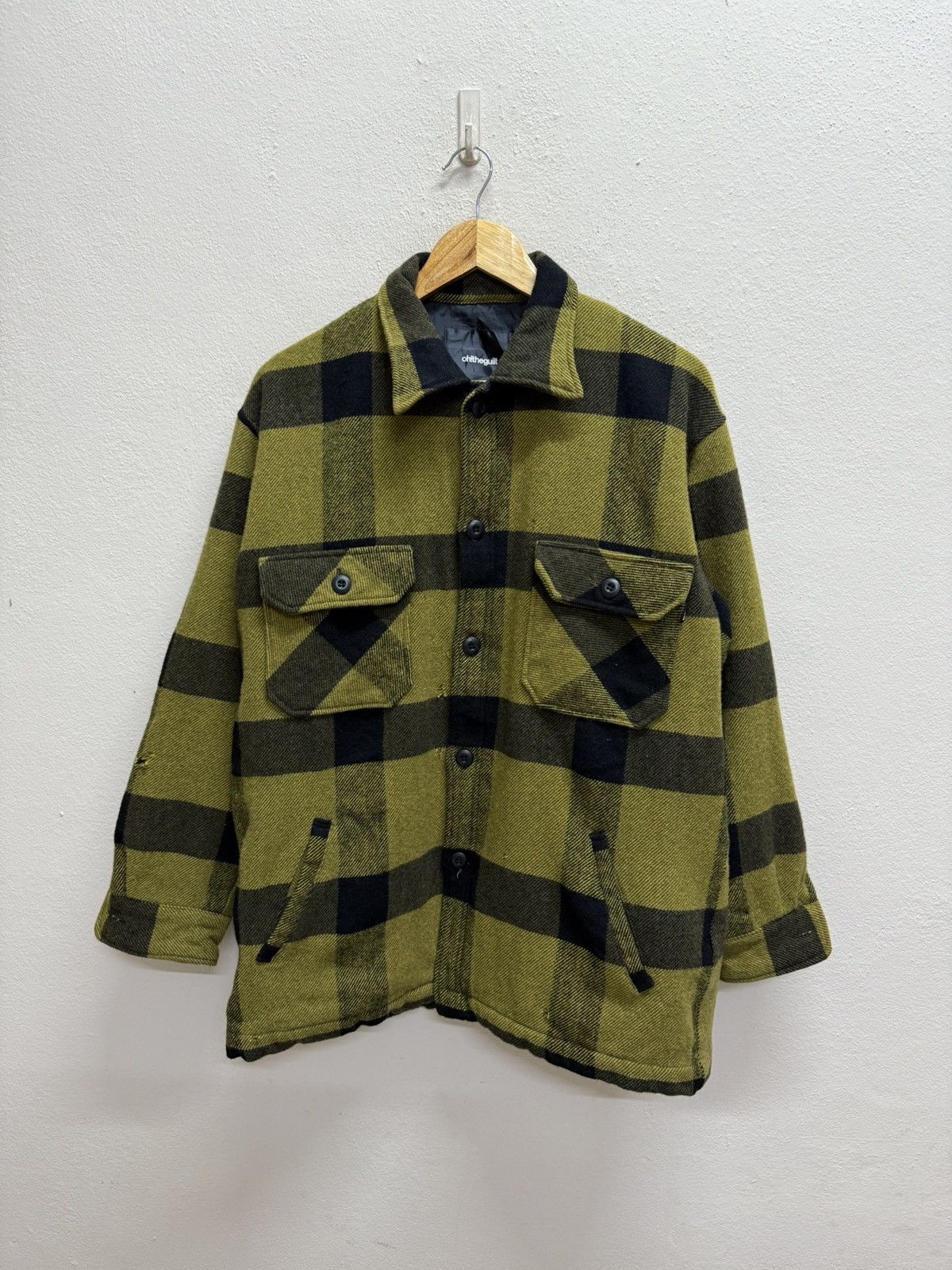 Japanese Brand × Vintage Vintage oh!theguilt chekered woolen shacket jacket Size US XL / EU 56 / 4 - 17 Thumbnail