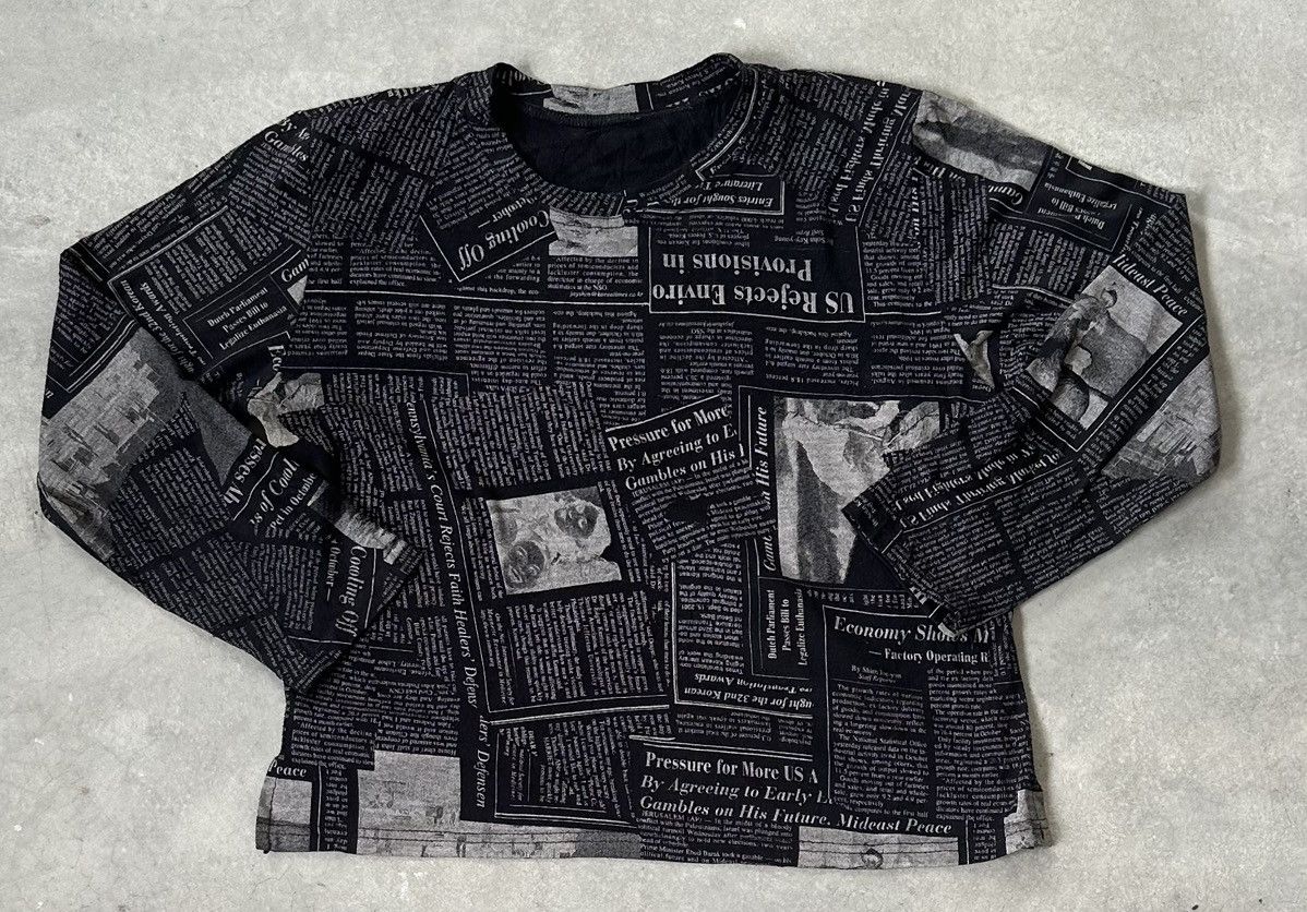 Japanese Brand NEWSPAPER AMERICA TEE Size US M / EU 48-50 / 2 - 1 Thumbnail