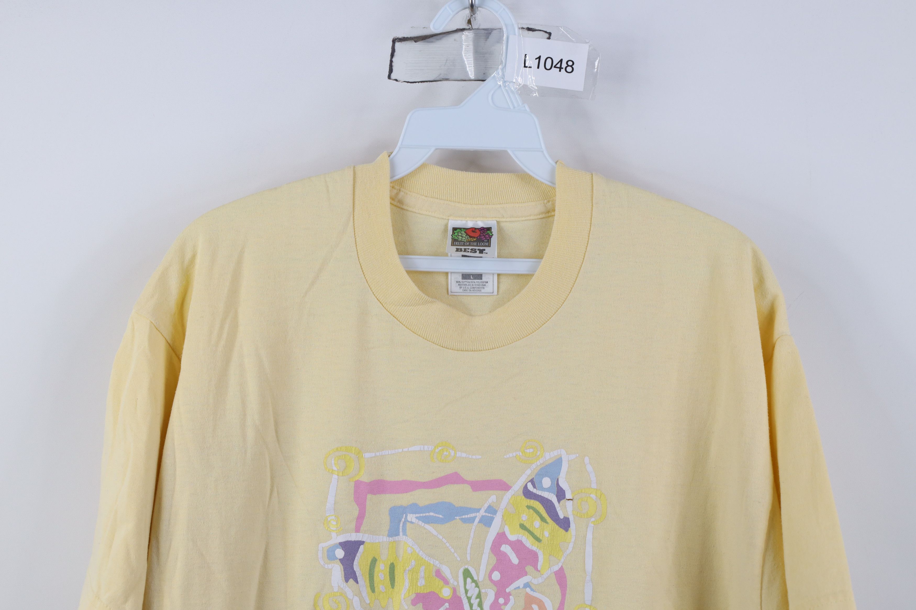 Vintage Vintage 90s Streetwear Abstract Short Sleeve T-Shirt Size L / US 10 / IT 46 - 2 Thumbnail