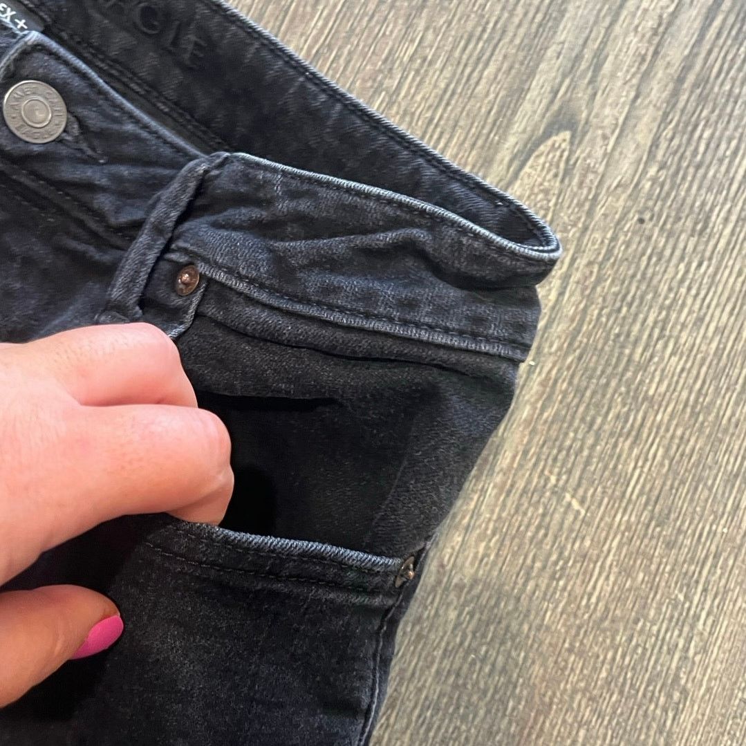 American Eagle Outfitters American Eagle Mens Airflex+ Slim Straight Jeans Black 32x32 Size US 32 / EU 48 - 4 Thumbnail