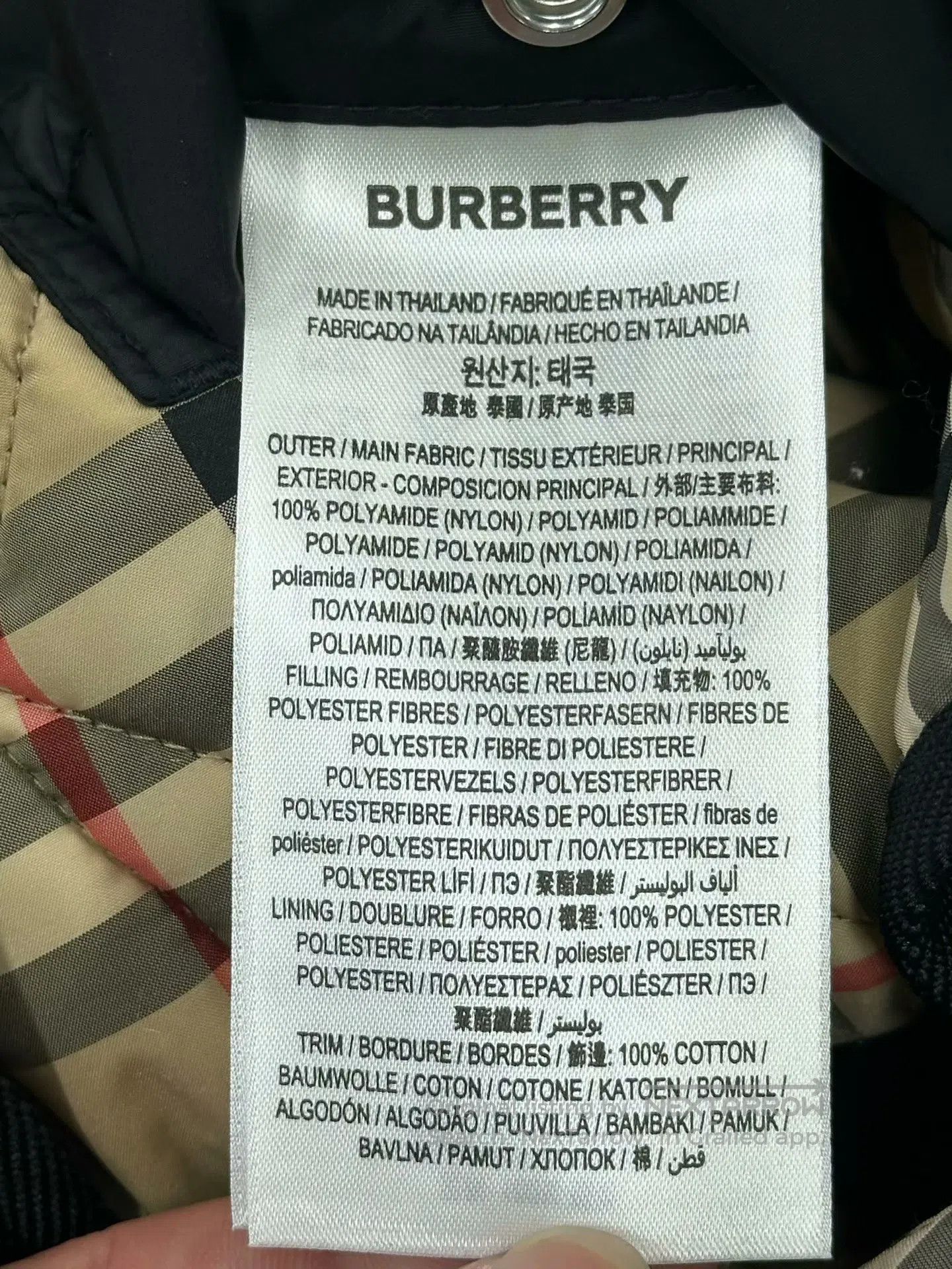 Burberry Burberry Black Diamond Pocket Cotton Hooded Jacket| Size S / US 4 / IT 40 - 4 Thumbnail