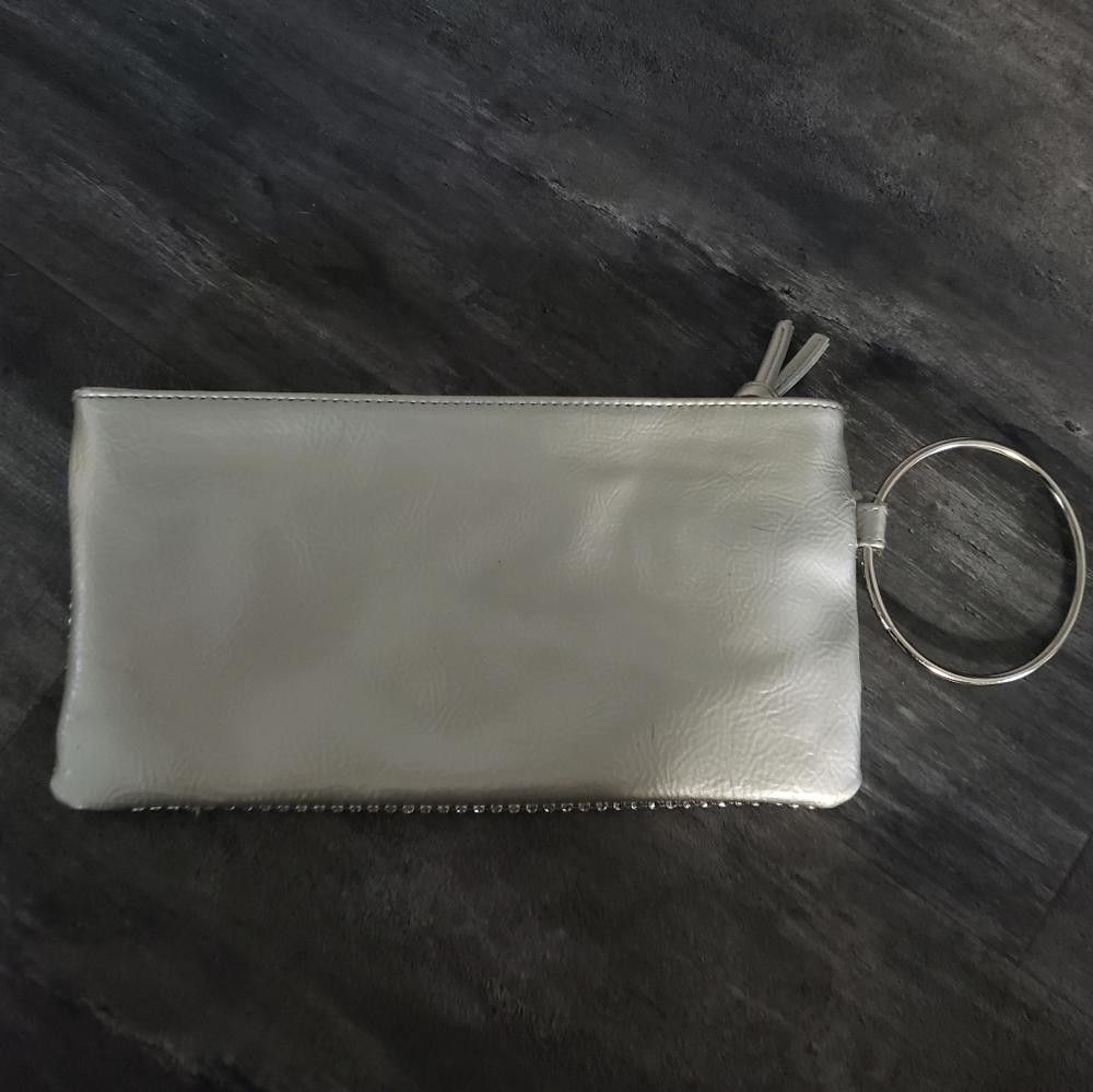 Bonobos Silver Diamond Detailed Bongo Small Clutch Size ONE SIZE - 2 Thumbnail
