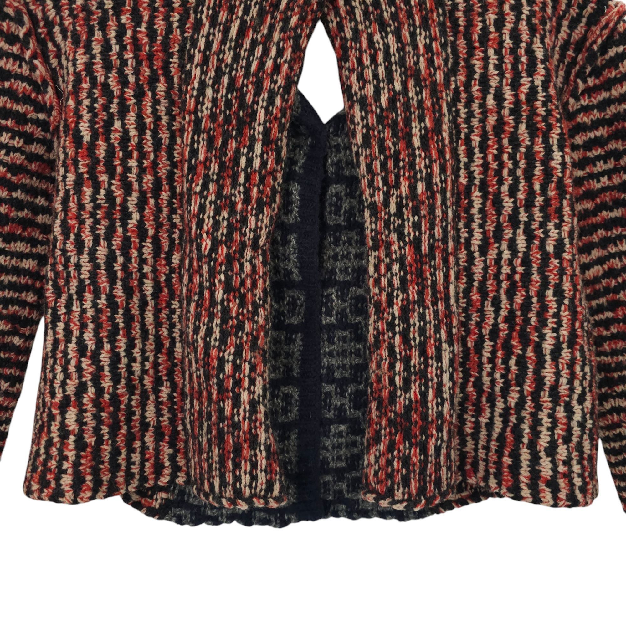 Free People Free People Open Back Sweater Womens S Striped Snap Front Size S / US 4 / IT 40 - 14 Thumbnail