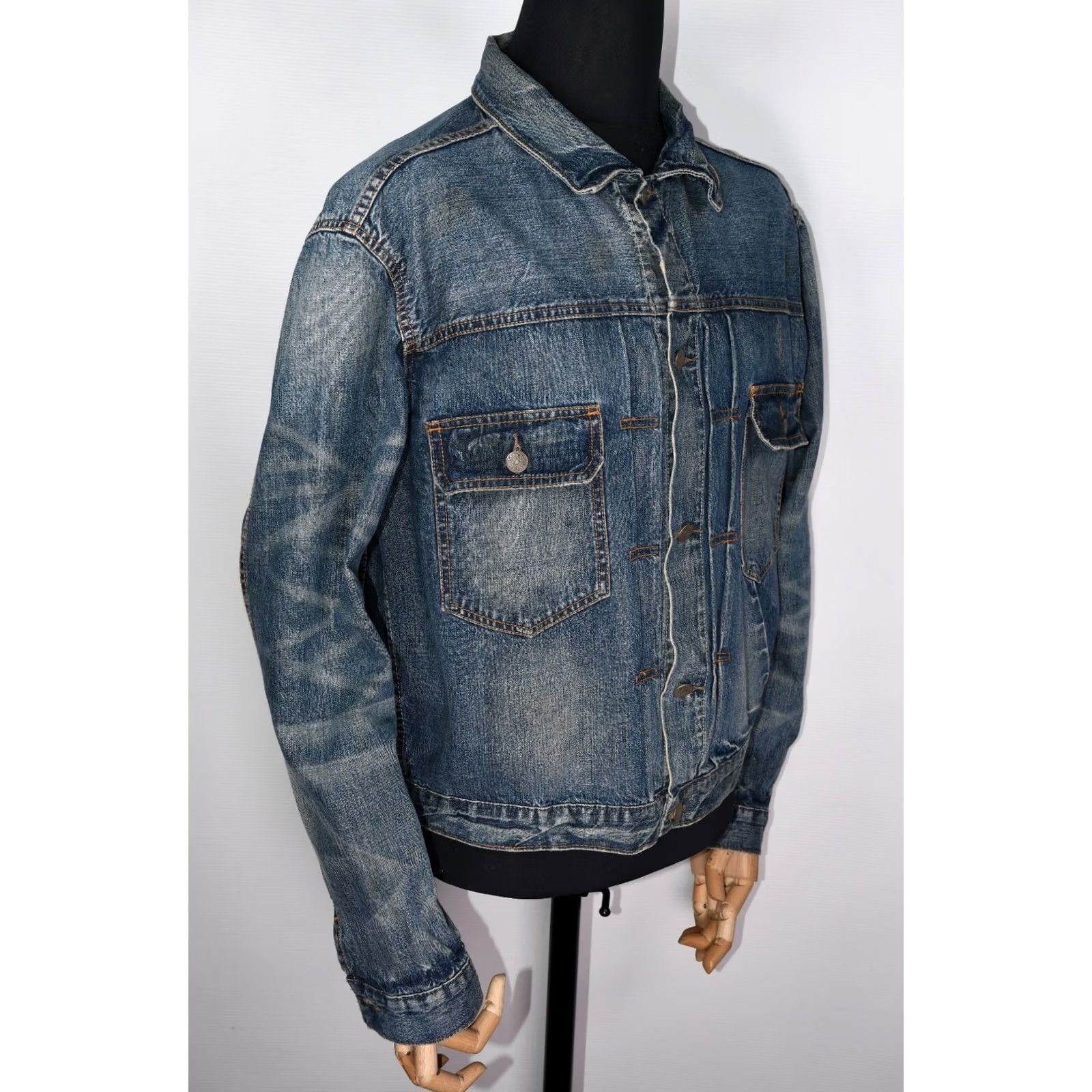 Polo Ralph Lauren Polo Ralph Lauren Jacket Denim XL Mens Blue Old School Polo Ralph Lauren Denim Jacket XL Men Blue Solid Pattern Casual Button Closure Regular Size Size US XL / EU 56 / 4 - 3 Thumbnail