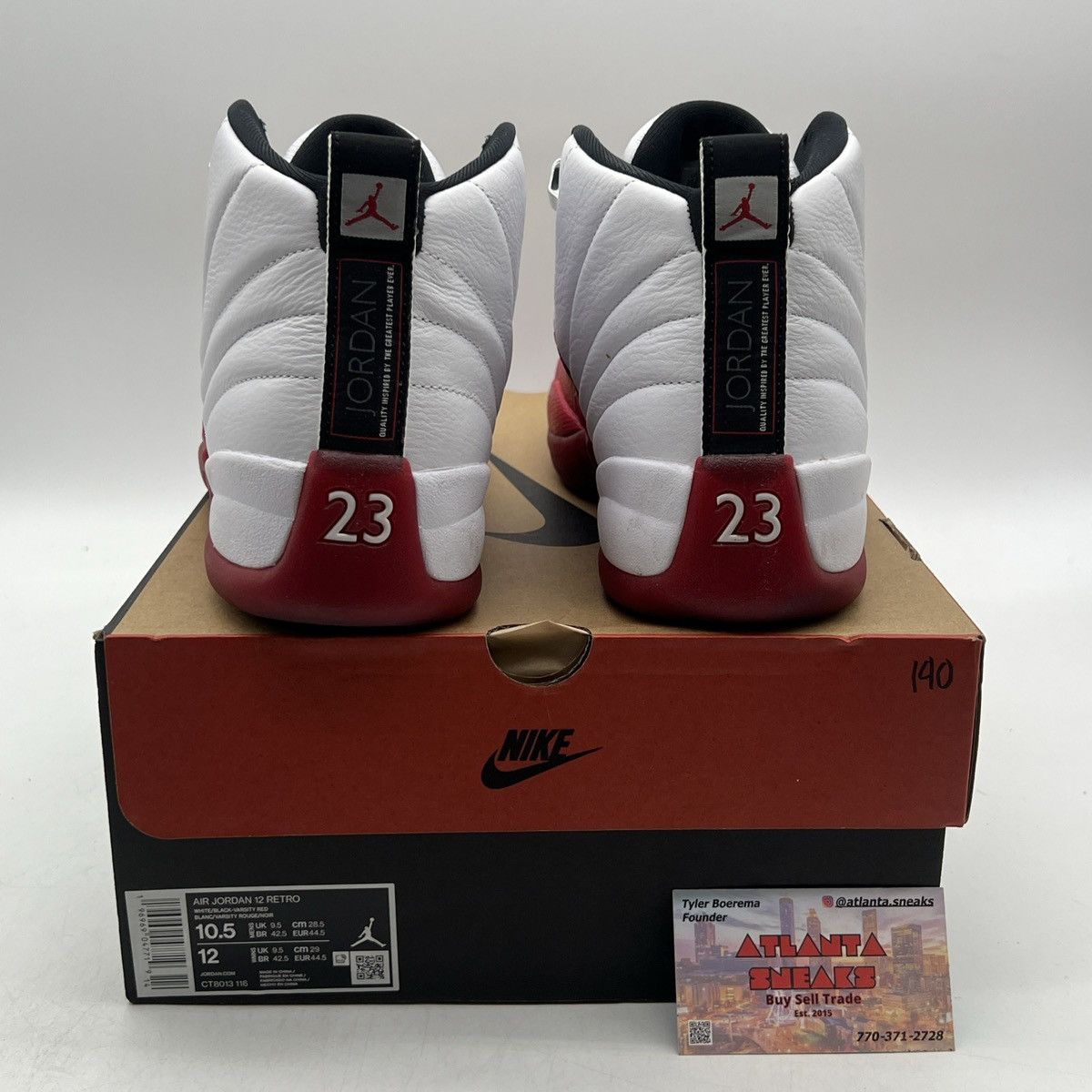 Jordan Brand Air Jordan 12 Cherry Size US 10.5 / EU 43-44 - 3 Thumbnail