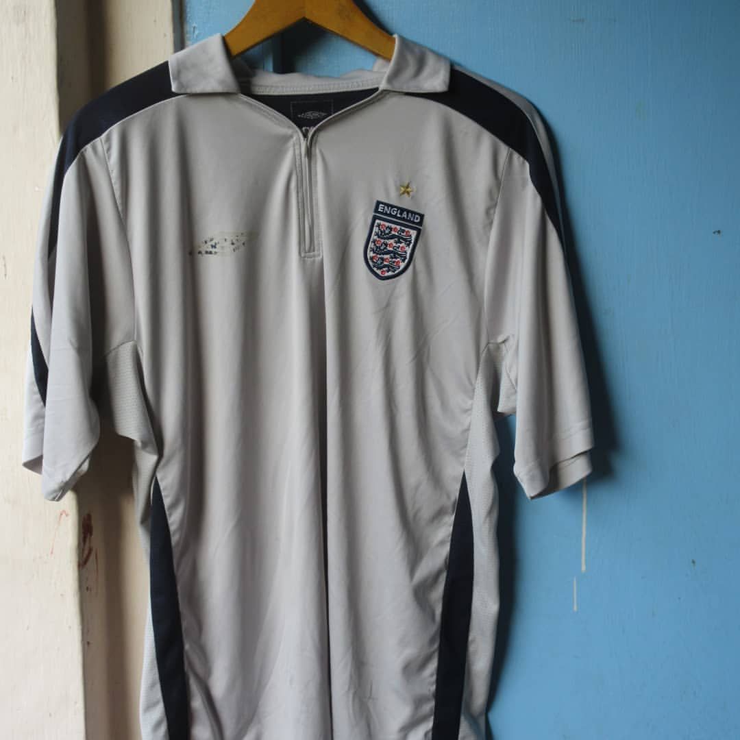Umbro × Vintage Umbro Uk England Enggerland 3 Lion Coach Jersey Grey shirt Size US L / EU 52-54 / 3 - 3 Thumbnail