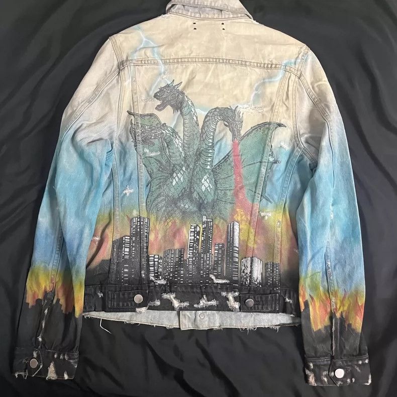 Amiri Amiri 19SS Vintage Airbrush Hollywood Trucker Jacket Size US M / EU 48-50 / 2 - 2 Thumbnail