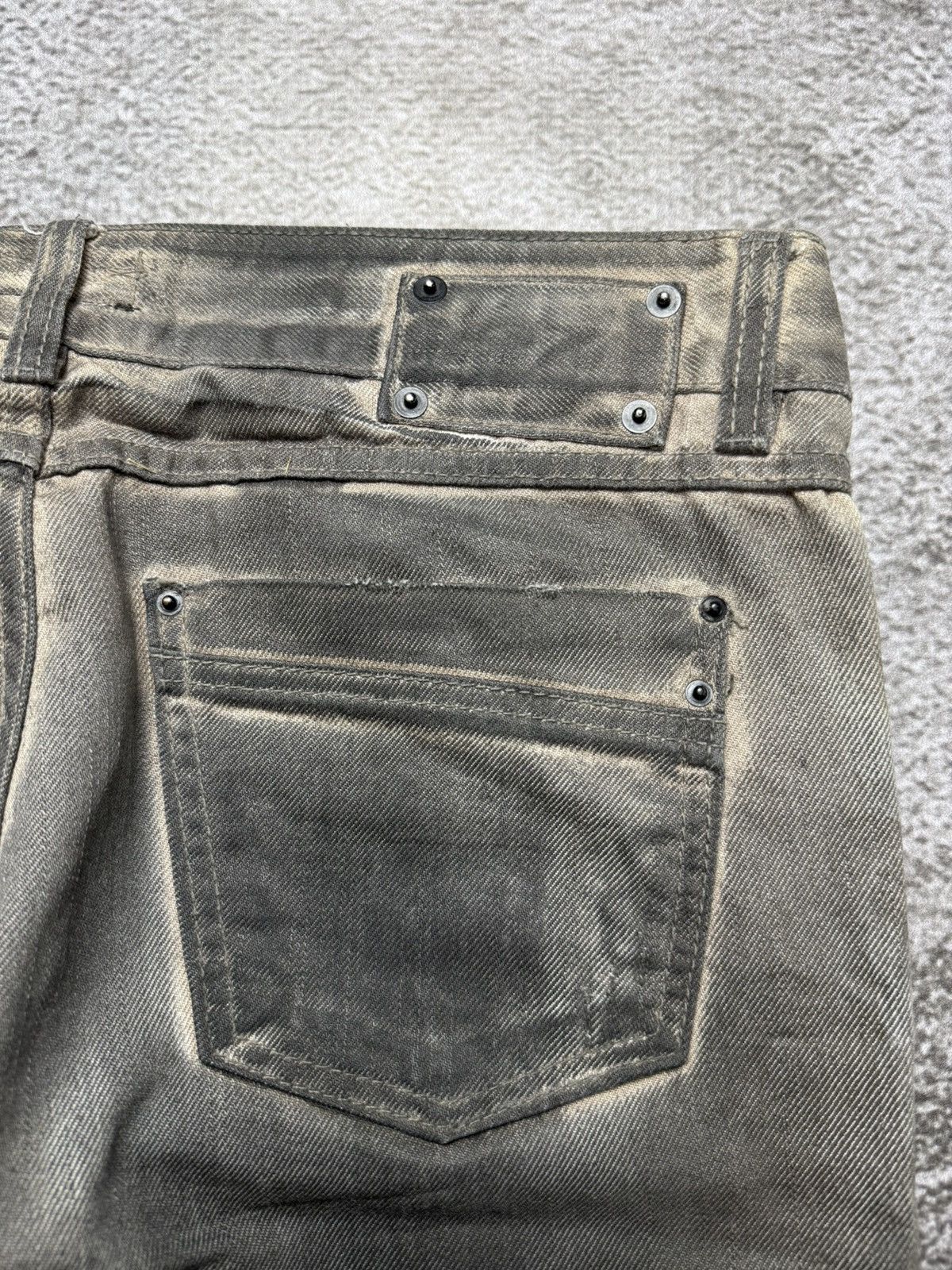 If Six Was Nine Distressed flare denim jeans pants Size US 33 - 8 Thumbnail