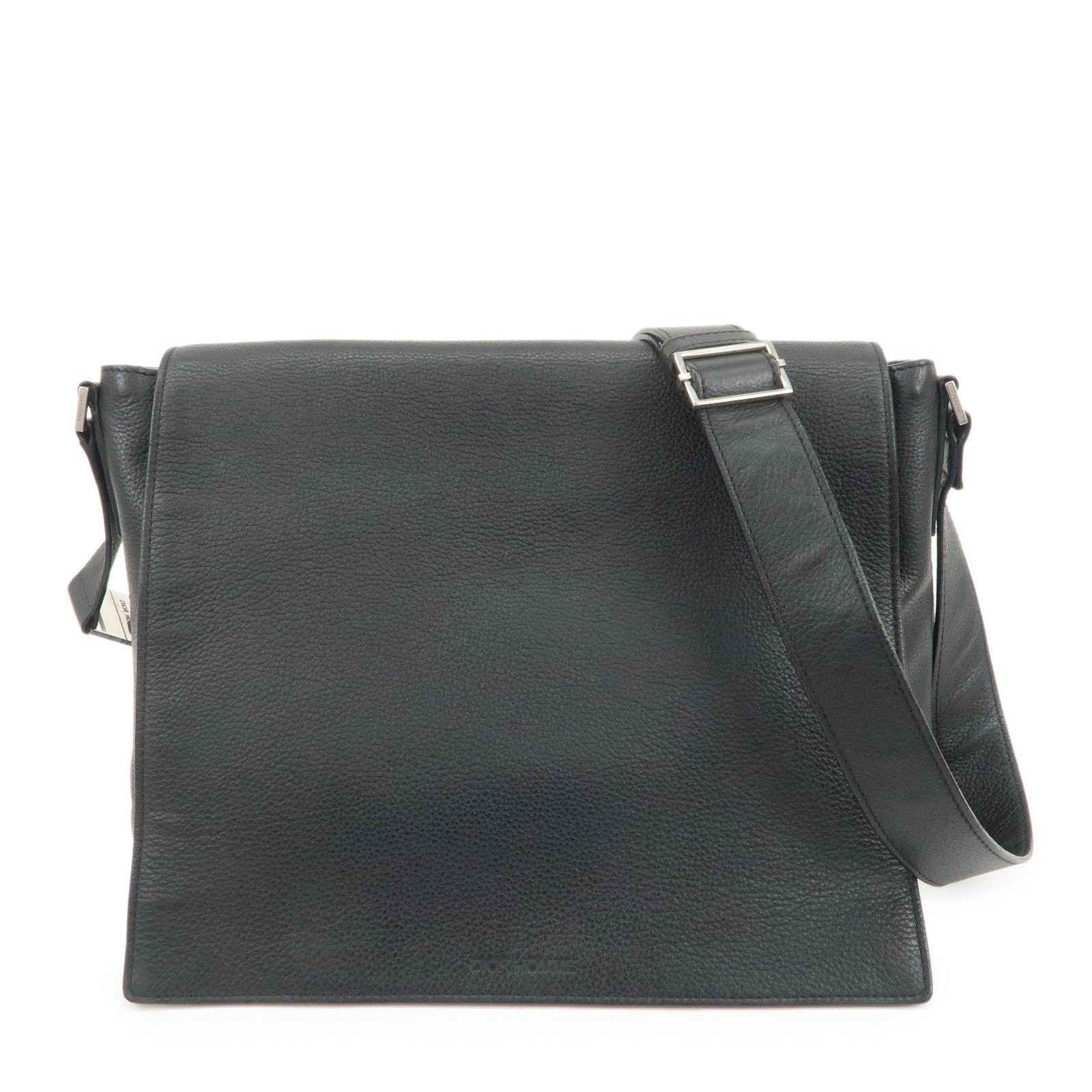 Christian Dior Monsieur Christian Dior Homme Calfskin Crossbody Bag Black Size ONE SIZE - 1 Thumbnail