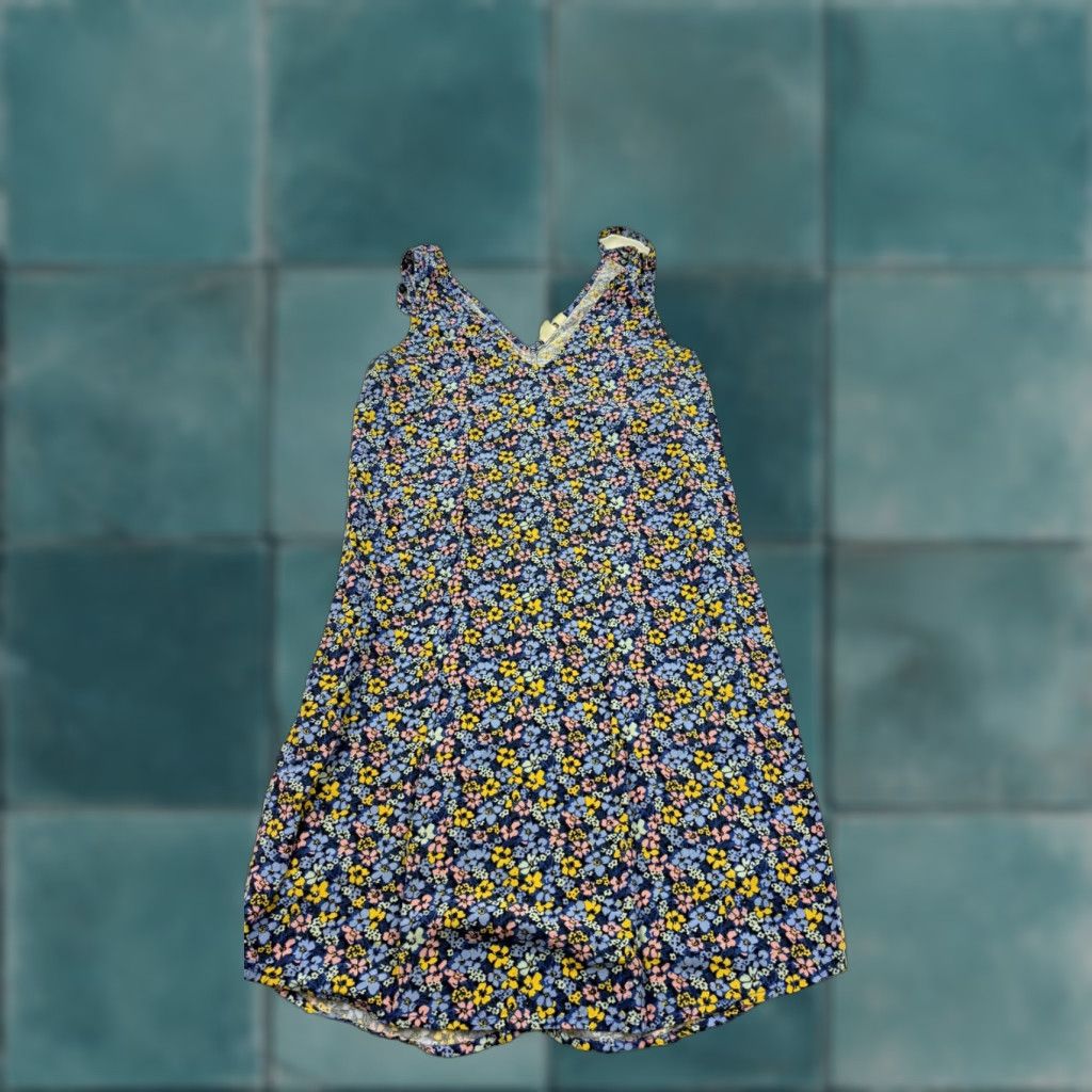 Gap Gap Dress Womens XS Blue Yellow Floral Sleeveless Crisscross Back Rayon Size XS / US 0-2 / IT 36-38 - 1 Thumbnail