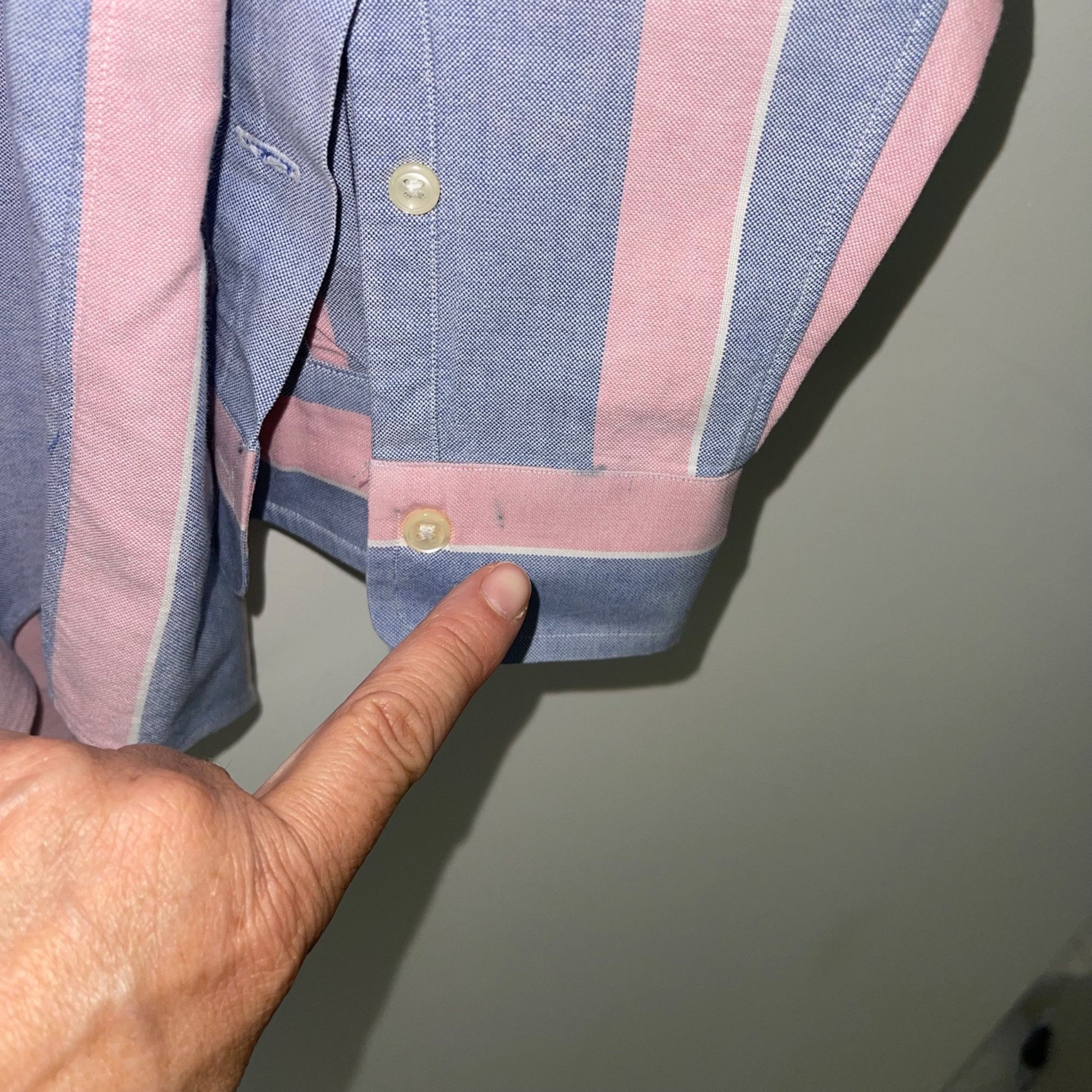 Ralph Lauren Ralph Lauren Vintage Mens Shirt Size 34 Blue Striped Size US XXS / EU 40 - 6 Thumbnail