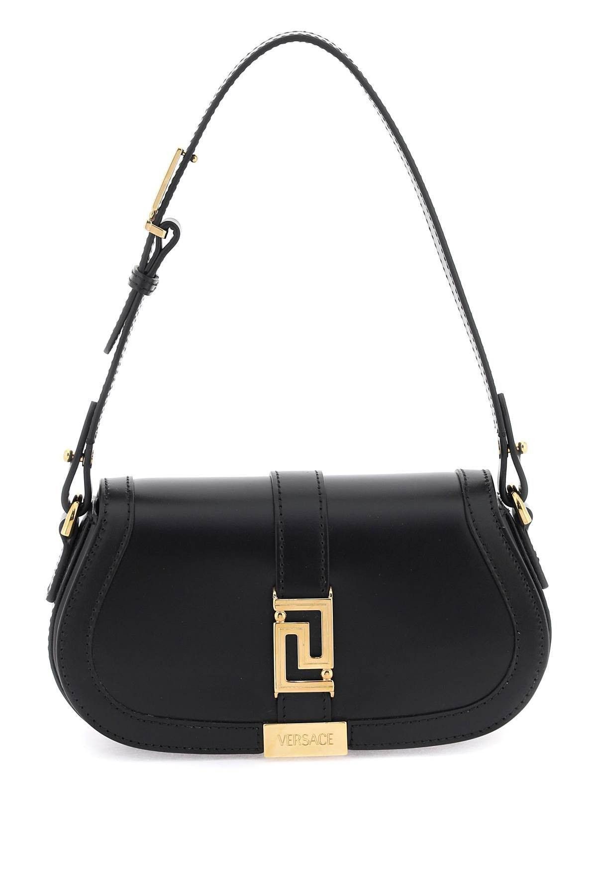 image of Versace Greca Goddess' Mini Shoulder Bag in Nero, Women's