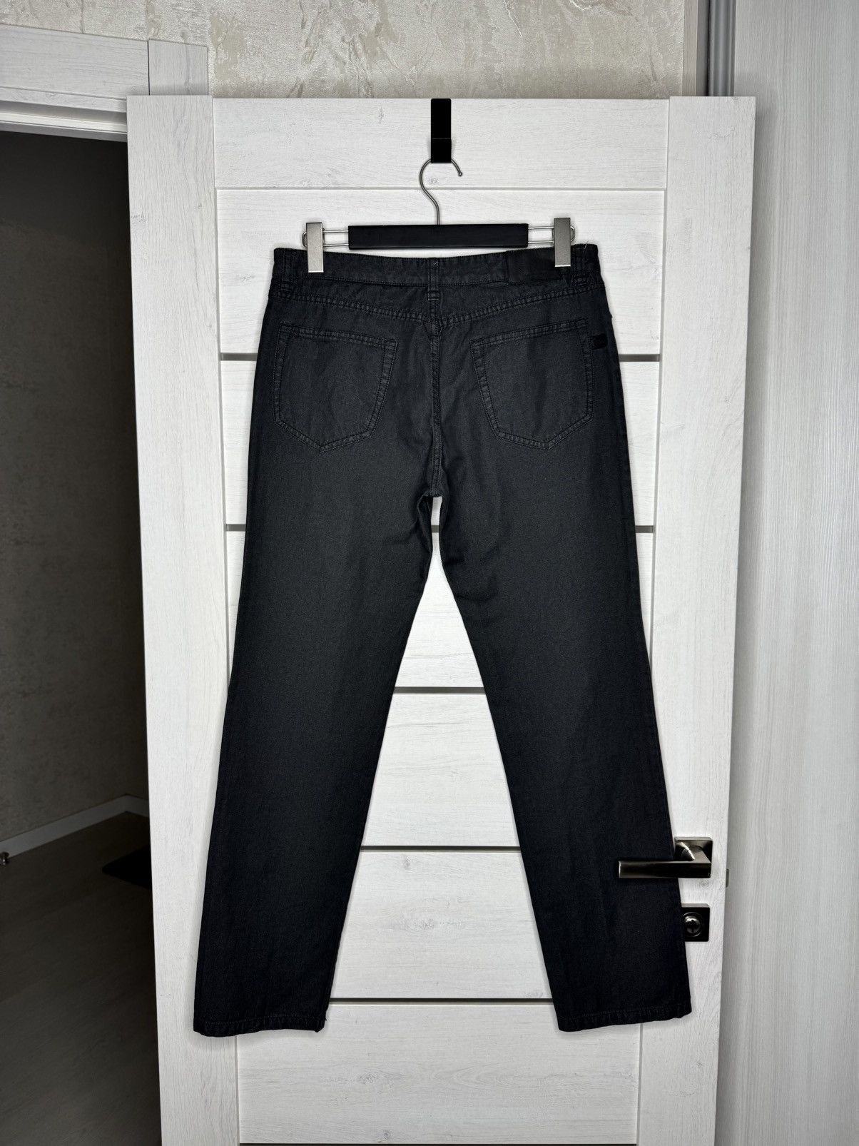 Corneliani Corneliani ID Luxury Black Denim Trousers Cotton/Abaca Italy Size US 32 / EU 48 - 6 Thumbnail