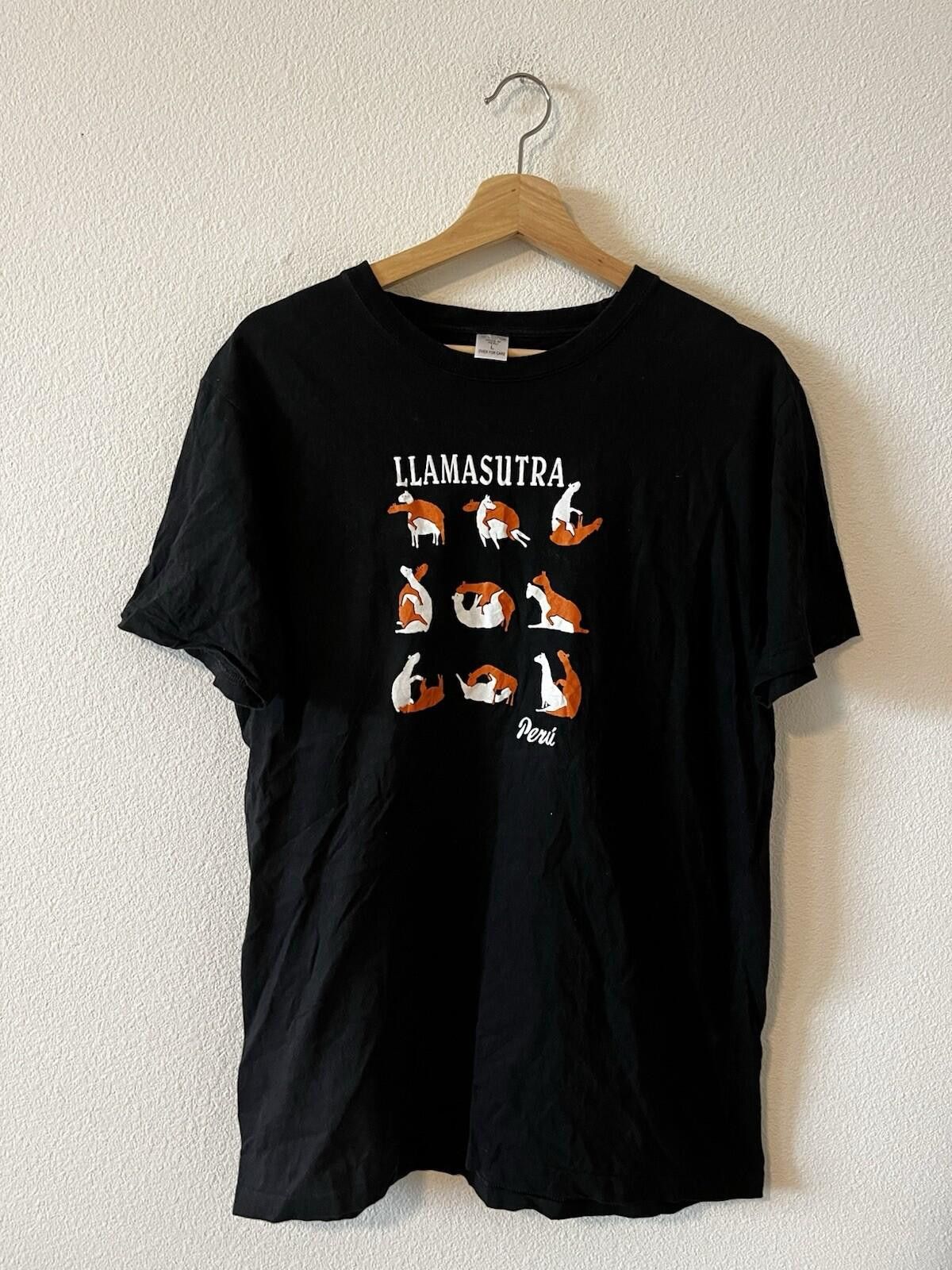 Kendrick Lamar Funny Llamasutra Peru Graphic T-Shirt Black Cotton L Size US L / EU 52-54 / 3 - 1 Thumbnail