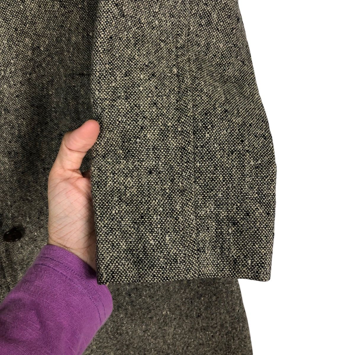Margaret Howell 🔥Rich Grey - Long Coats Fly Jackets Wool Herringbone Belted Size US M / EU 48-50 / 2 - 15 Thumbnail