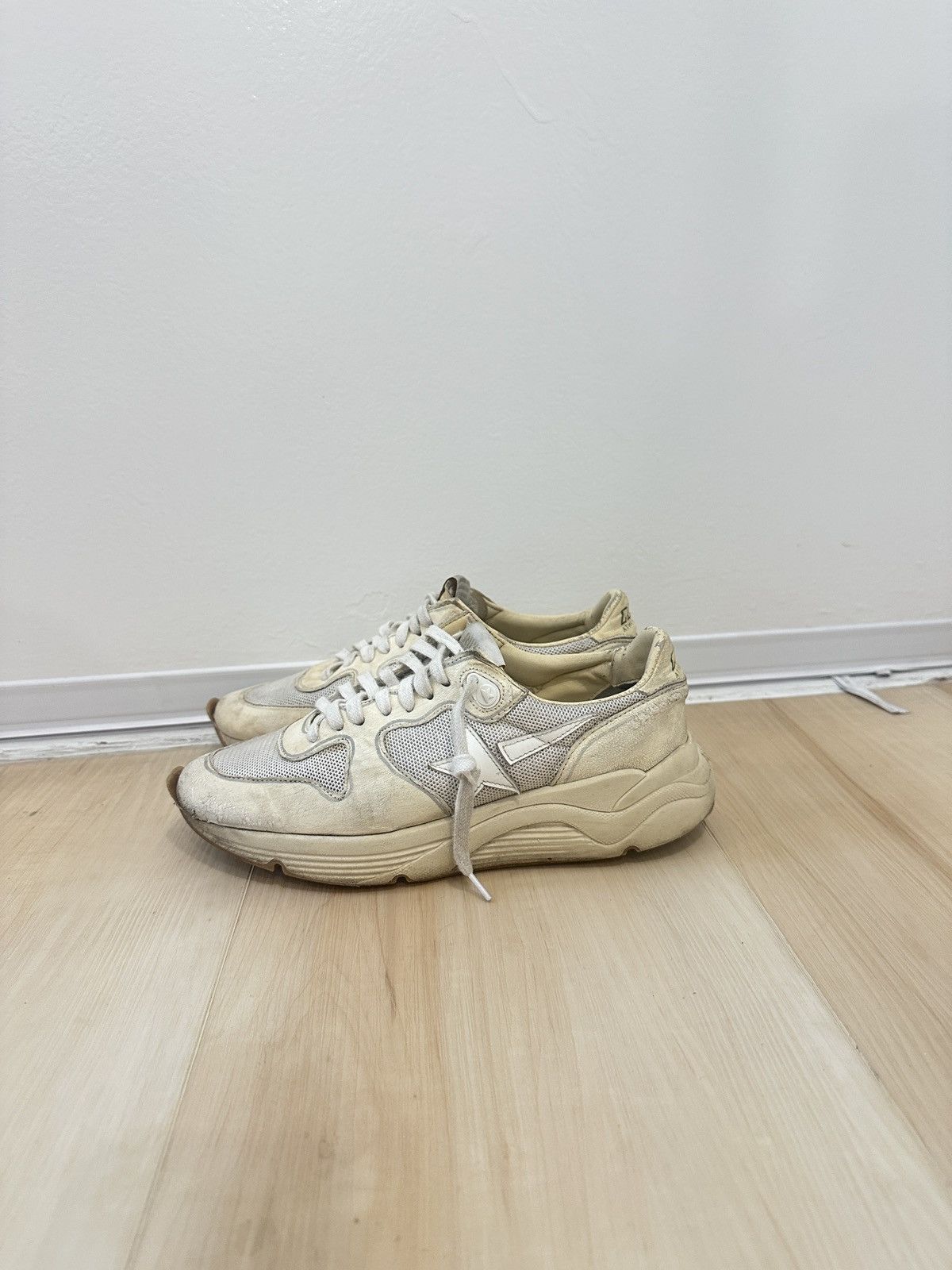 Golden Goose Golden Goose Women's Running Sole mesh and white nappa 6.5 Size US 7 / IT 37 - 2 Thumbnail