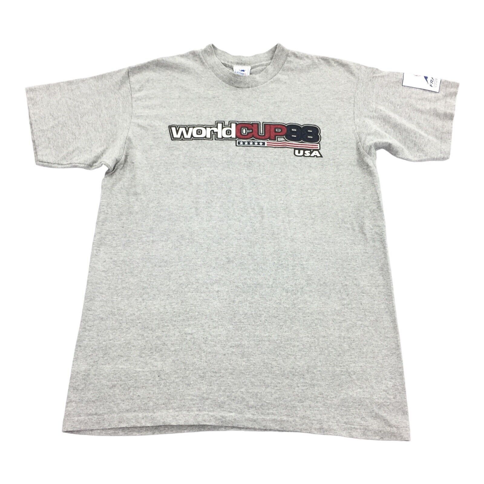 Vintage Vintage 1998 World Cup 88 USA Single Stitch T-Shirt XL Grey Size US XL / EU 56 / 4 - 1 Thumbnail