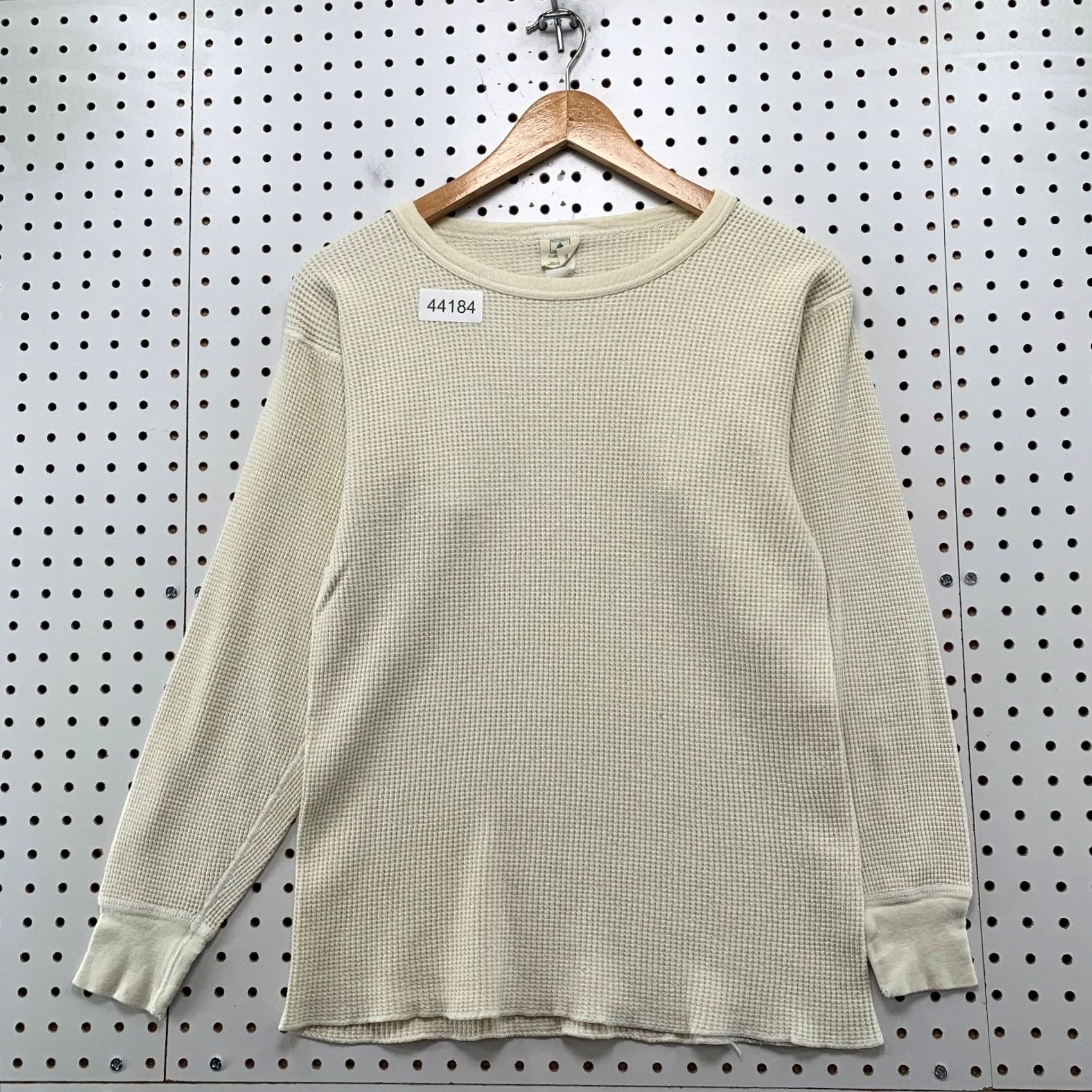 Vintage Northwest Territory Thermal Shirt Mens XL Beige Long Sleeve Waffle Knit Made USA Size US XL / EU 56 / 4 - 2 Thumbnail