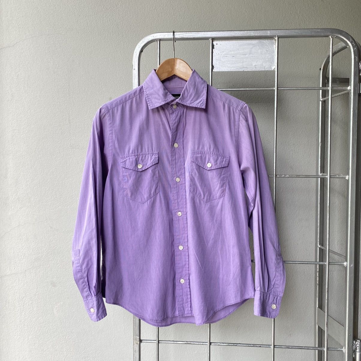 Issey Miyake IM product Purple Long Sleeve Shirt with Chest Pockets Size US M / EU 48-50 / 2 - 1 Thumbnail
