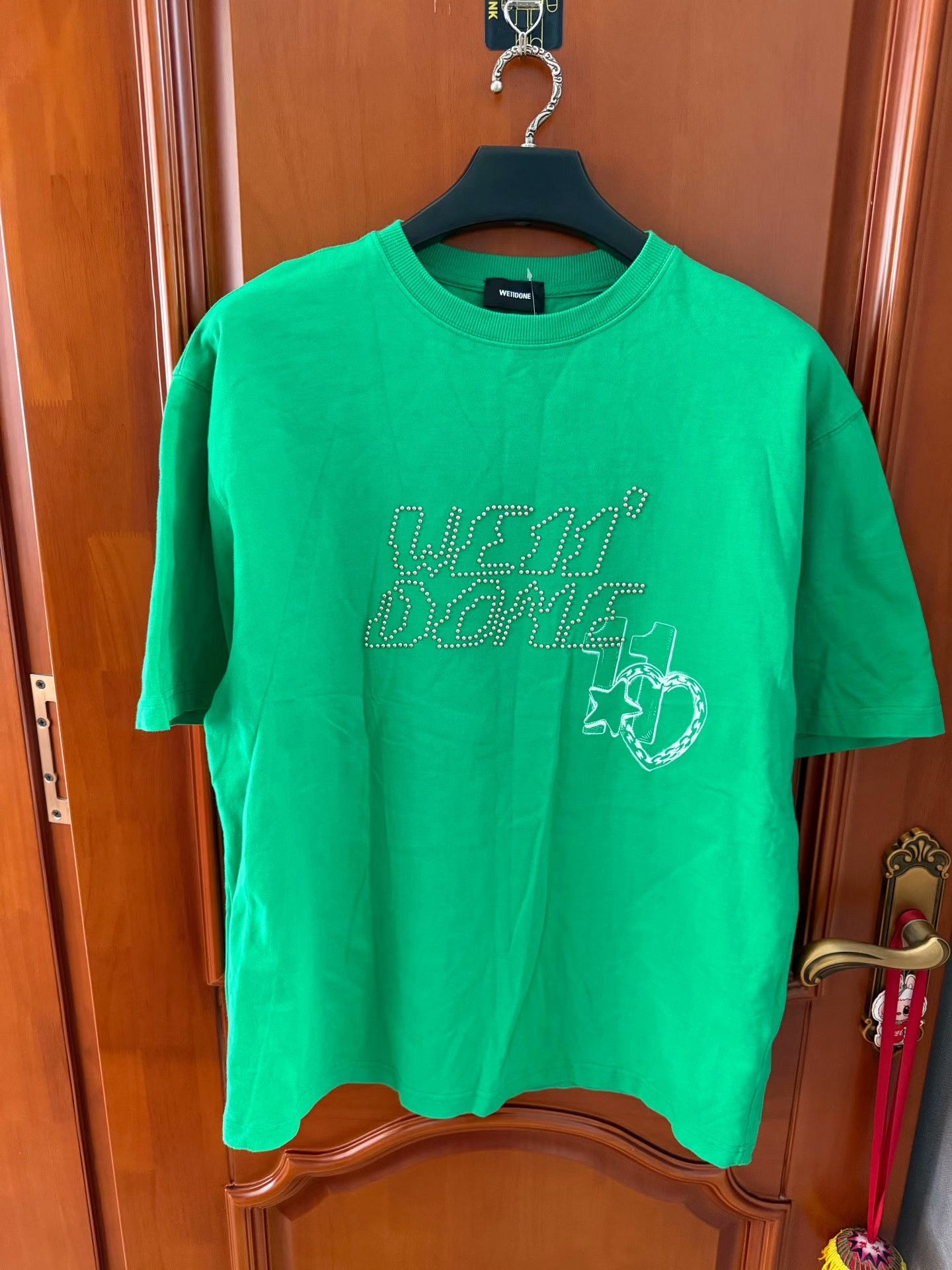 WE11DONE We11done Green T-Shirt S Women Size S / US 4 / IT 40 - 1 Thumbnail