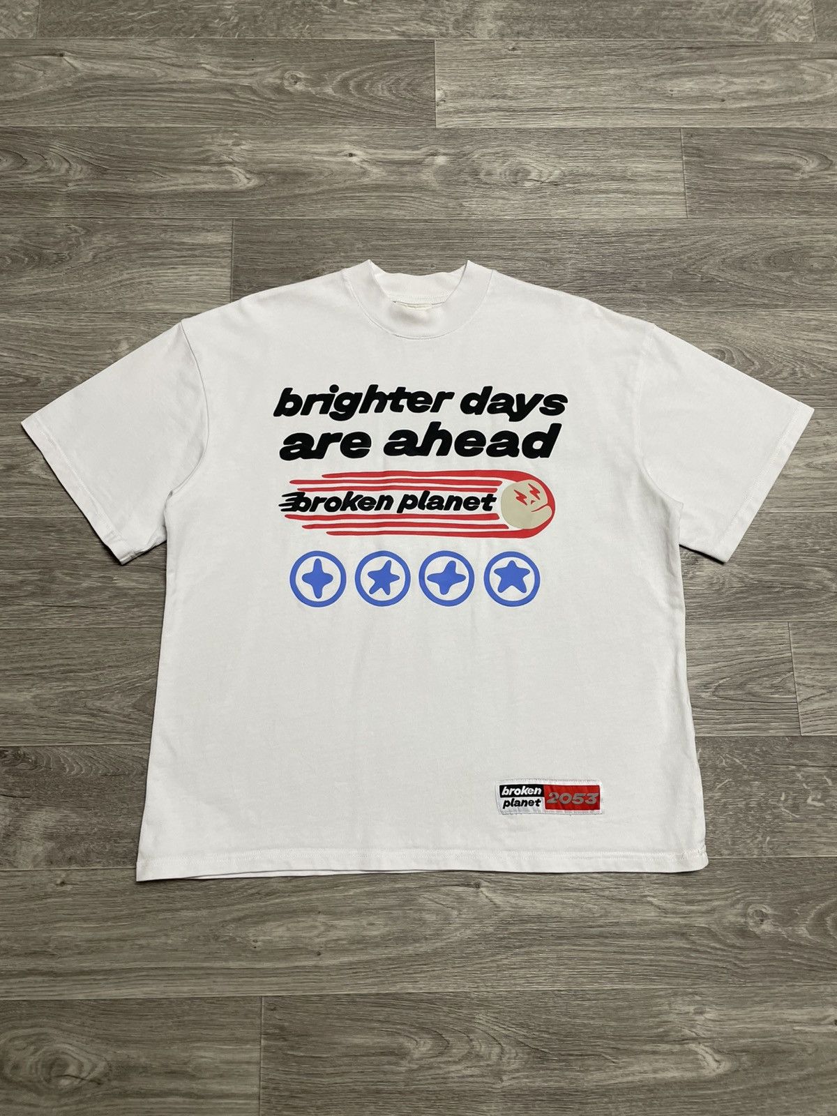 Broken Planet Broken Planet Brighter Days Are Ahead White T-Shirt Size US L / EU 52-54 / 3 - 1 Thumbnail