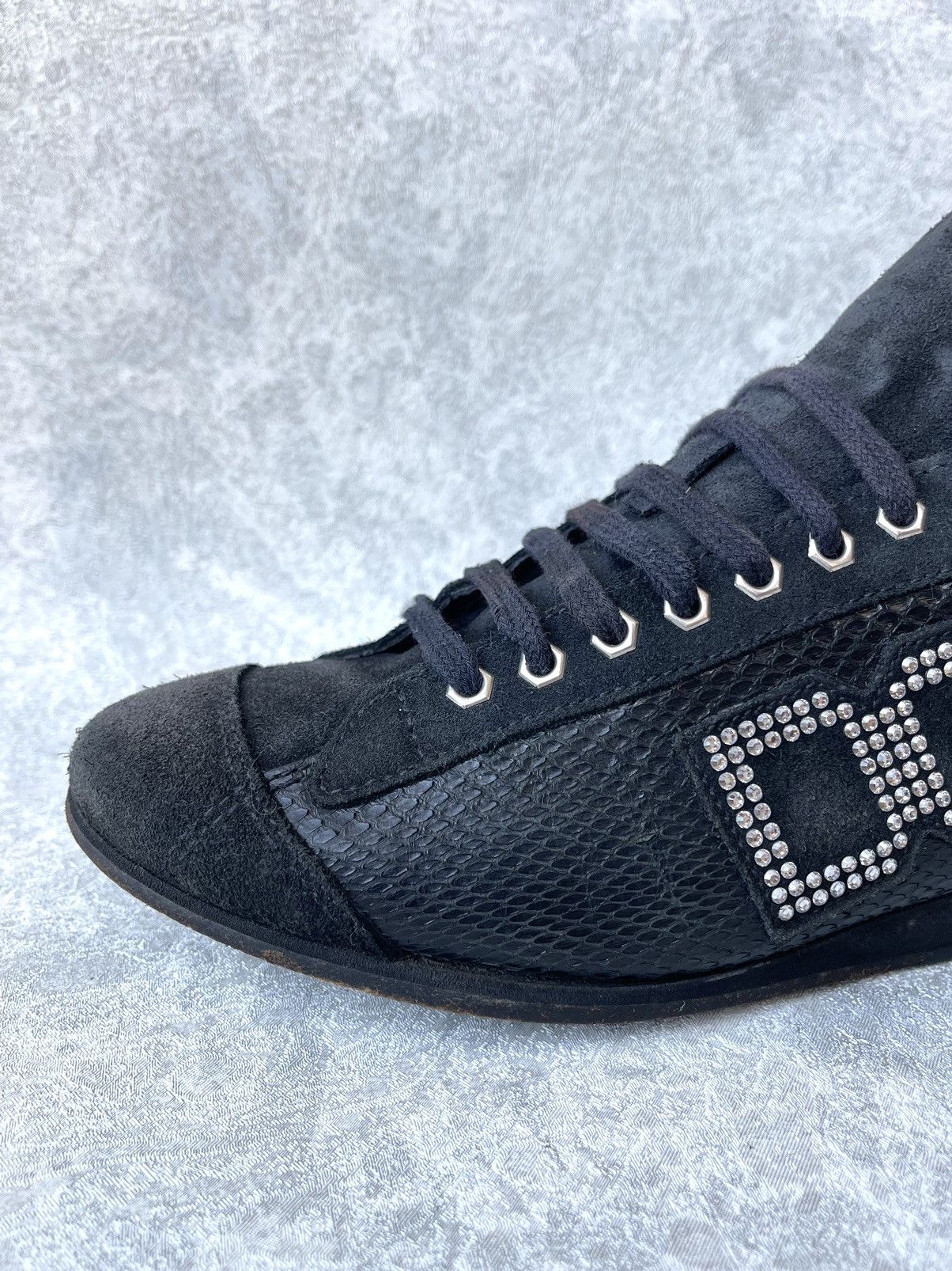 Dolce & Gabbana Vintage Dolce & Gabbana Archival Crystal DG Sneakers 37 Y2K Size US 7 / IT 37 - 12 Thumbnail