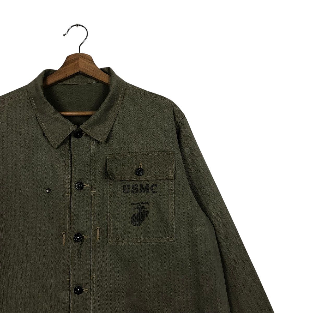 Buzz Rickson's 🔥TRUE VINTAGE REPRODUCTION 1940’s PW44 JACKET USMC HBT USA Size US M / EU 48-50 / 2 - 3 Thumbnail