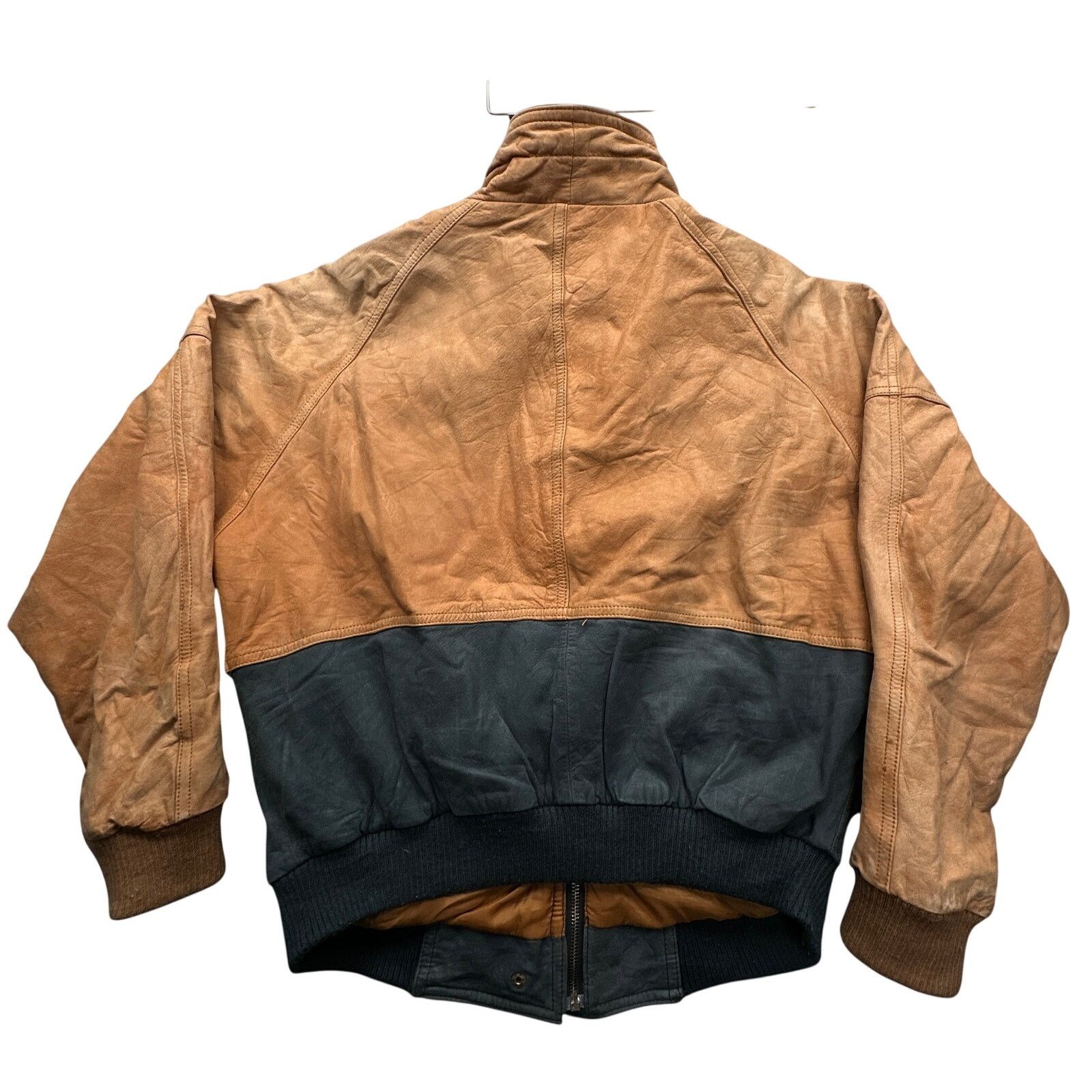 Other Vintage Brandon Thomas Two Tone Bomber Leather Jacket Small Size US S / EU 44-46 / 1 - 2 Thumbnail