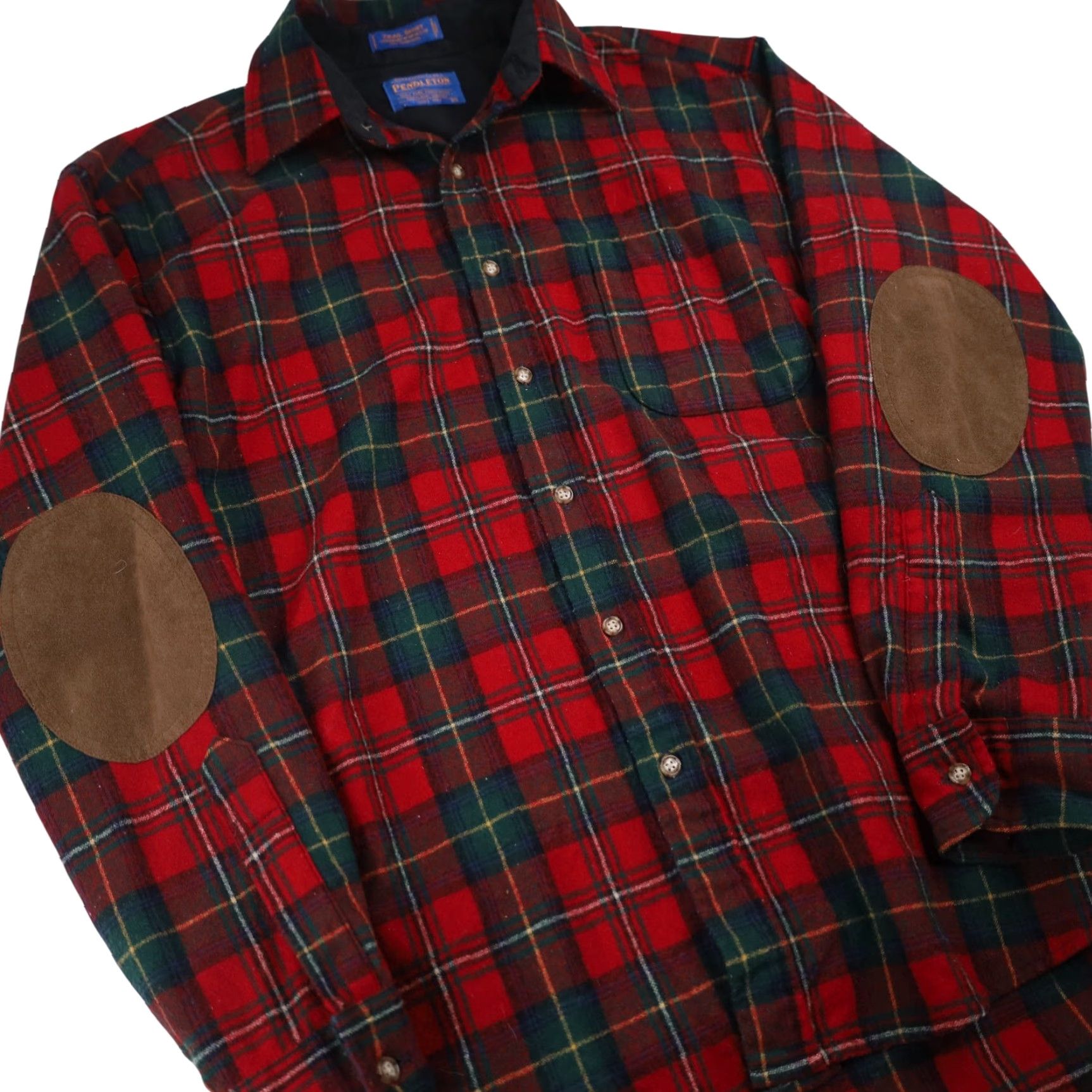 Pendleton Pendleton Mens M %100 Wool Flannel Boyd Tartan Trail Shirt Red Size US M / EU 48-50 / 2 - 5 Thumbnail