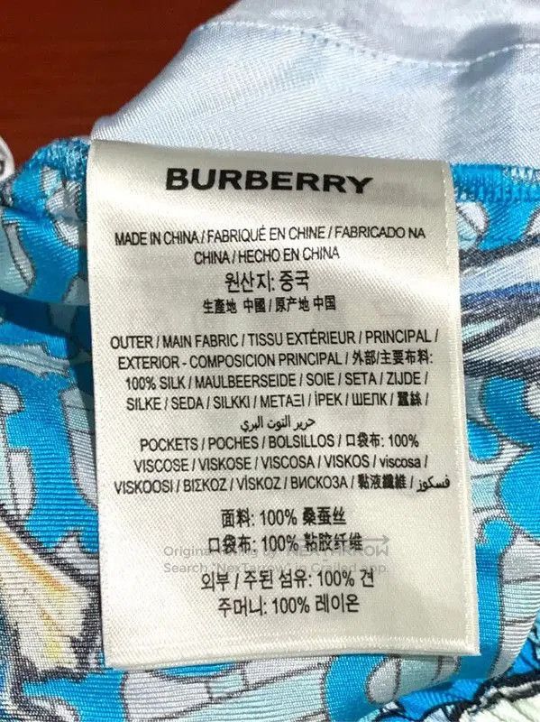 Burberry Burberry Blue Cotton Women's Skirt. Size 23" - 6 Thumbnail