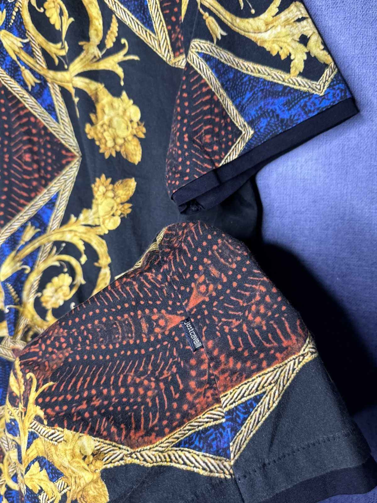 Just Cavalli Just Cavalli T Shirt Baroque Print Tee Vintage Y2K Size US M / EU 48-50 / 2 - 4 Thumbnail