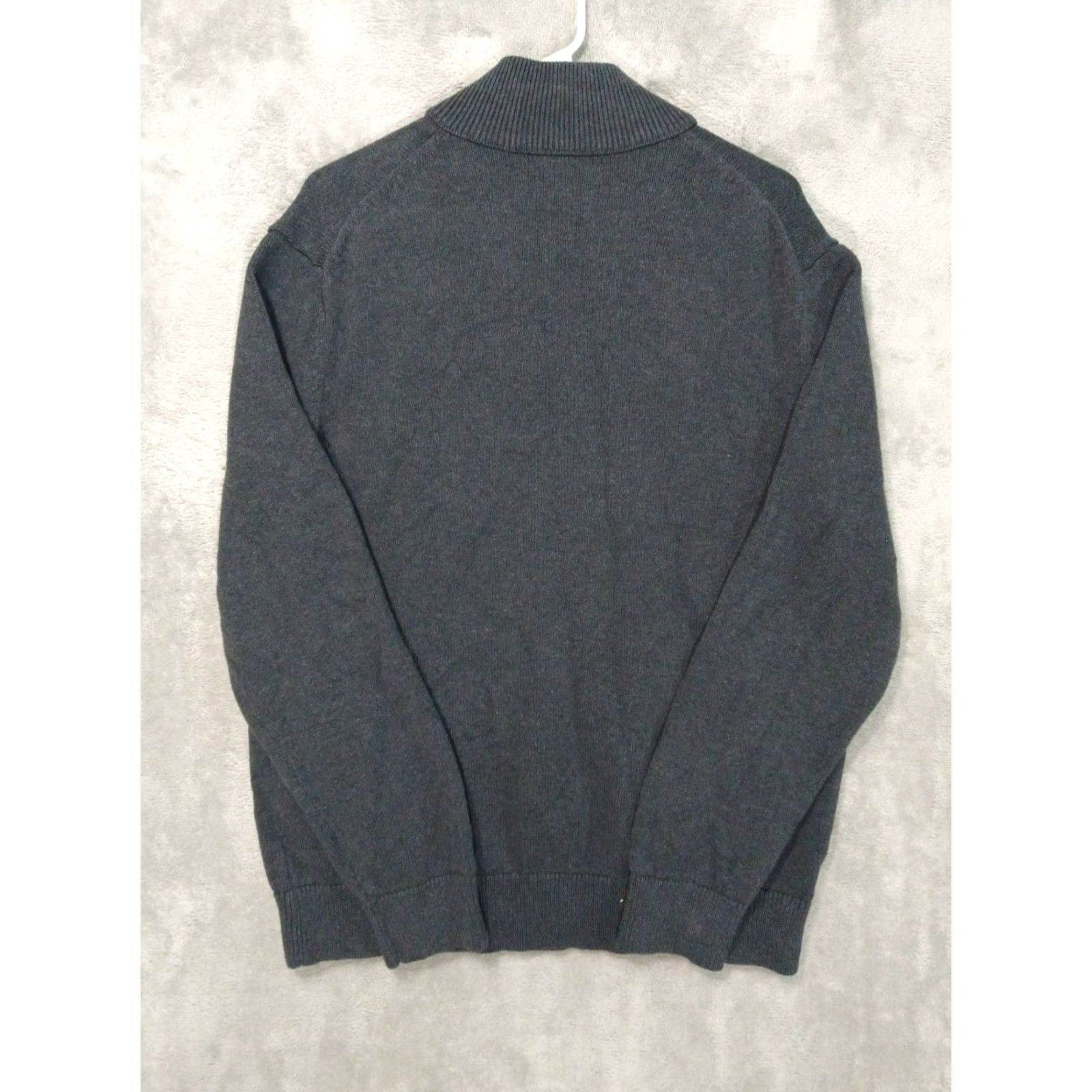 Banana Republic Banana Republic Sweater Mens XL Gray Cotton Henley Mock Neck Pockets Pullover Size US XL / EU 56 / 4 - 2 Thumbnail