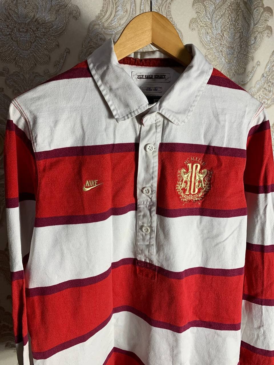 Nike VERY RARE NIKE RETRO RUGBY T-SHIRT JAPAN STYLE DRILL 90s Y2K Size US L / EU 52-54 / 3 - 4 Thumbnail