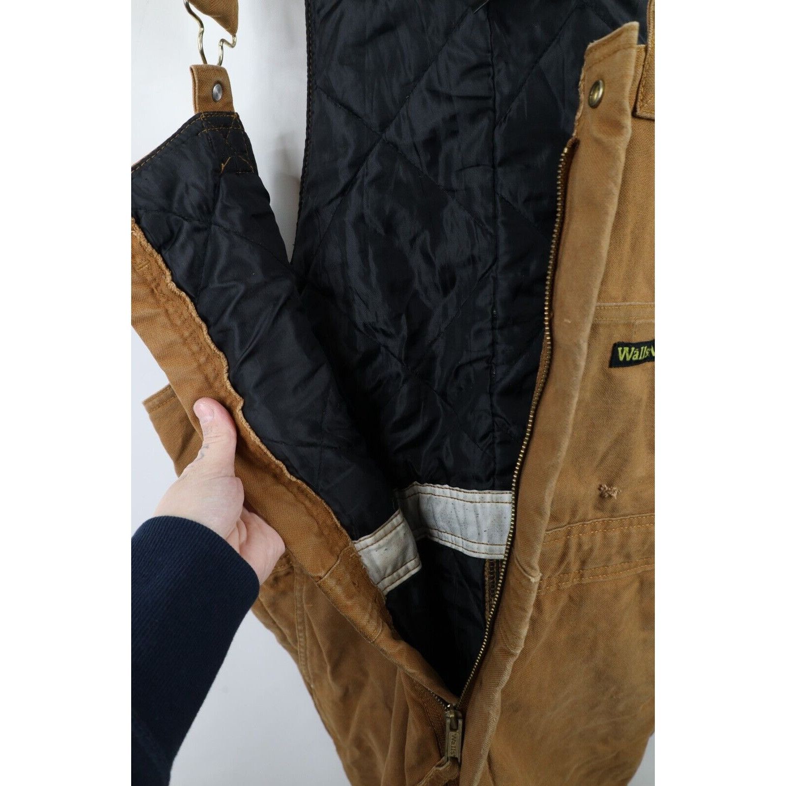 Vintage × Walls Vintage Walls Mens Distressed Quilted Insulated Overalls Size US 32 / EU 48 - 11 Thumbnail