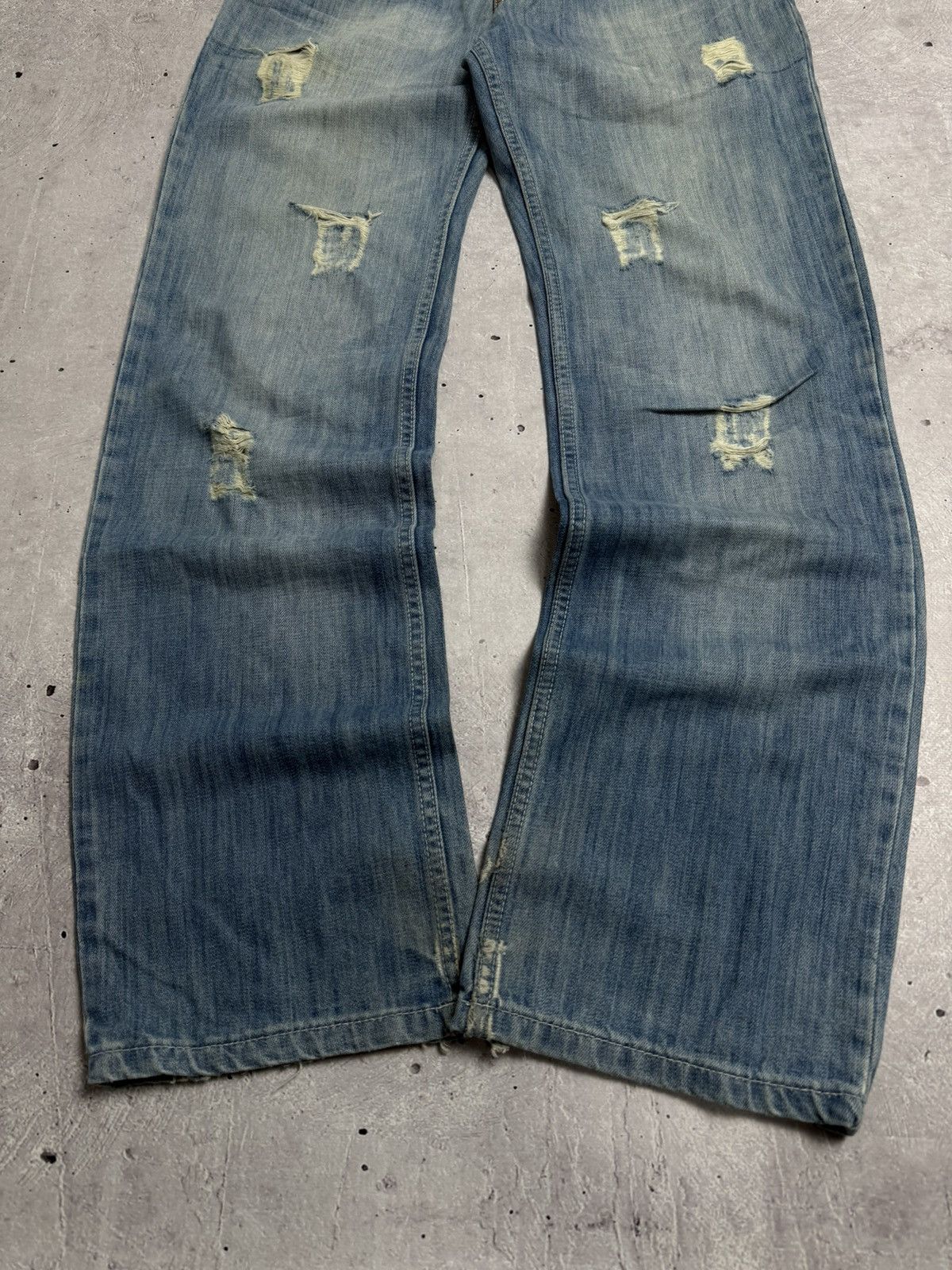 Diesel Vintage Diesel Hysteric Glamour Style Distresed Washed Jeans Size US 31 - 2 Thumbnail