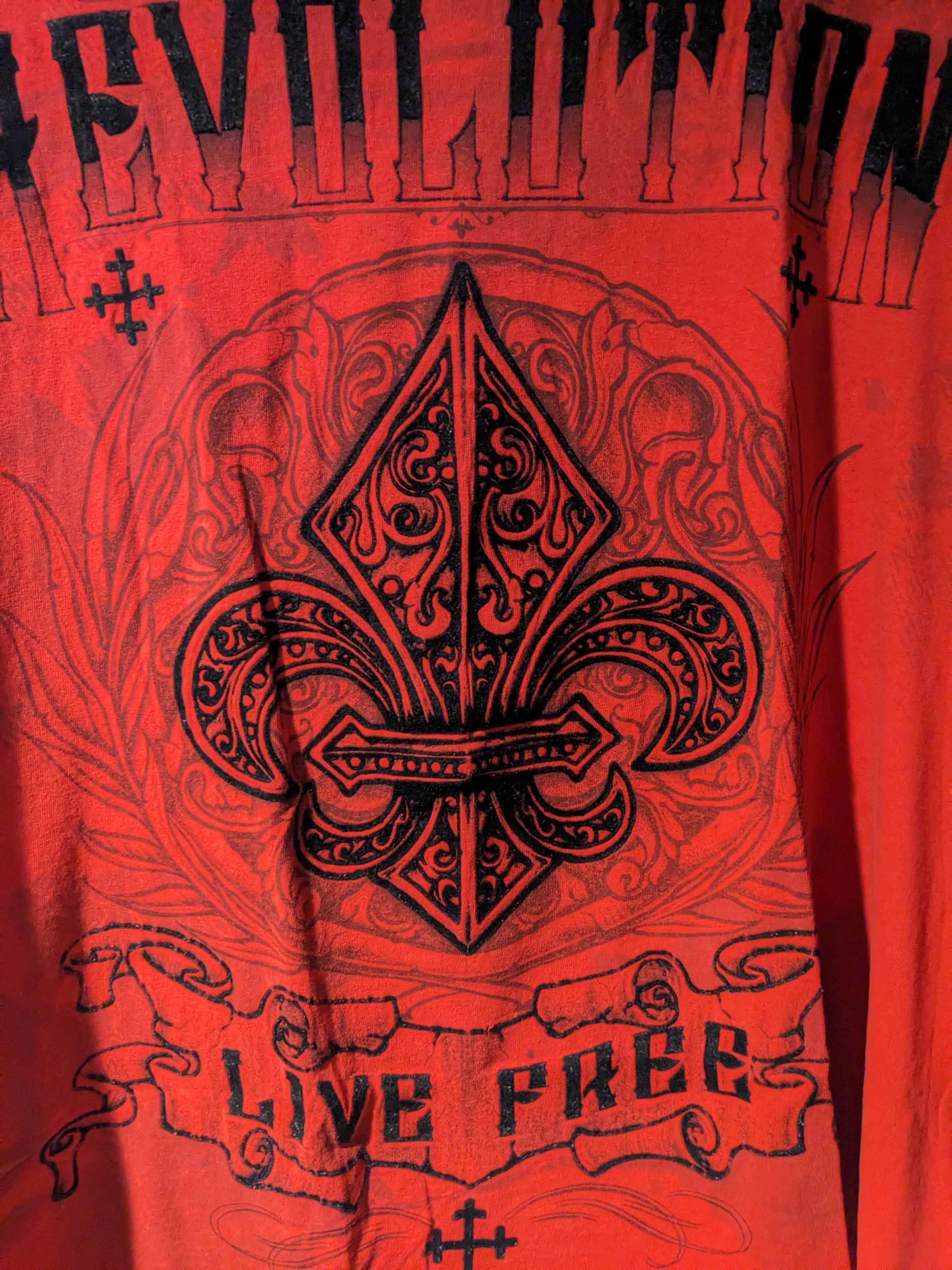 Affliction × Southpole × Vintage Vintage Y2K Mma Elite Revolution Live Affliction T-Shirt Size US XXL / EU 58 / 5 - 2 Thumbnail