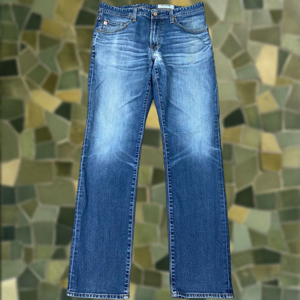 Denime AG Adriano Goldschmied The Graduate Jeans 34 Blue Denim Tailored Leg Mens Size US 34 / EU 50 - 1 Thumbnail