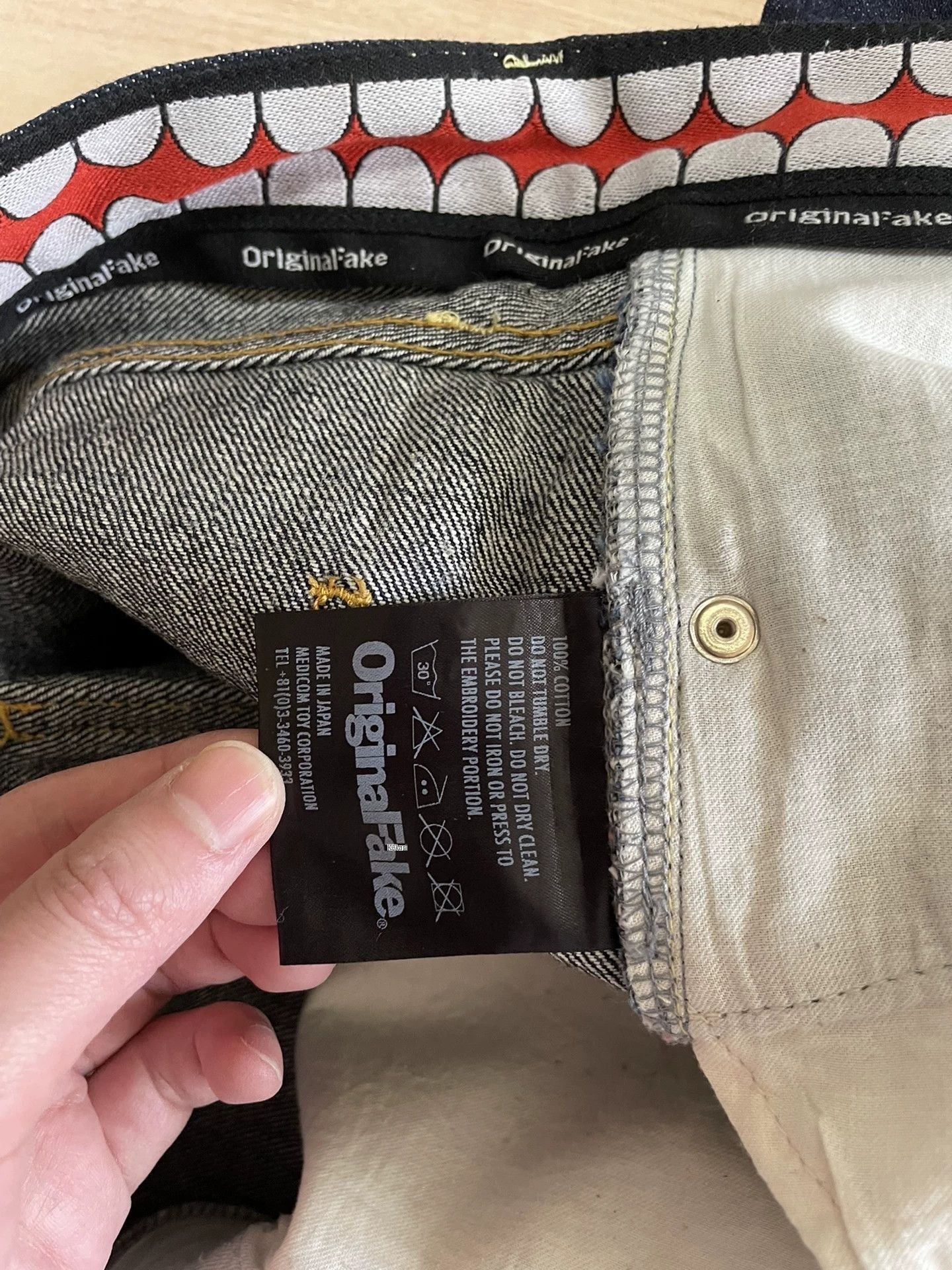 Fragment Design Blue Denim Straight-Leg Jeans Size US 30 / EU 46 - 9 Thumbnail