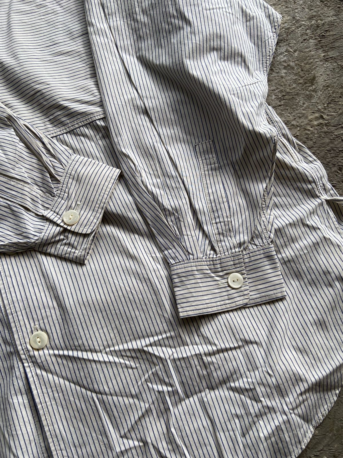 Hai Sporting Gear 1990s Hai Sporting Gear - Stripe Double Pocket Long Shirt Size US XL / EU 56 / 4 - 8 Thumbnail