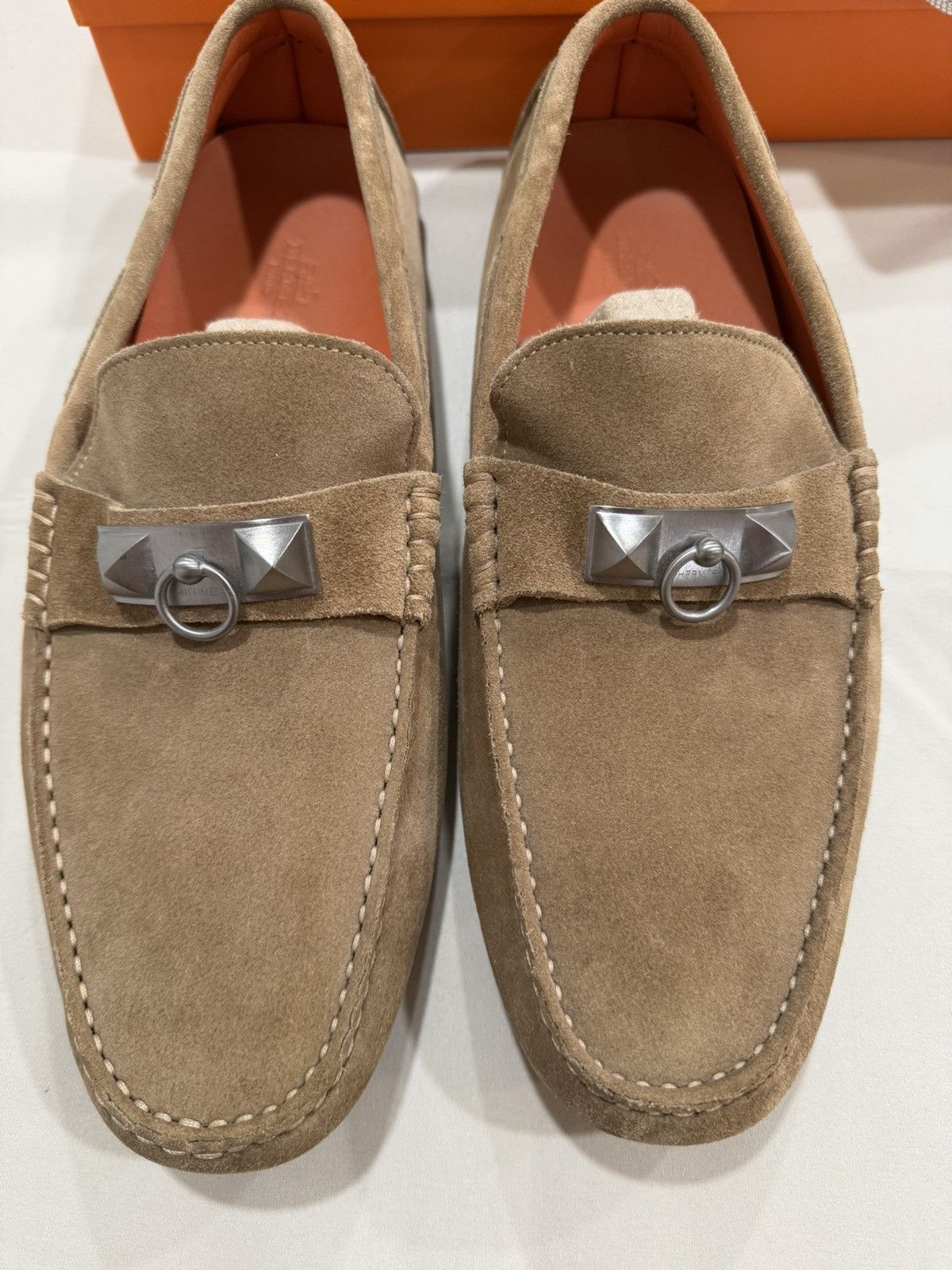 Hermes Hermès Irving Suede Loafer Size US 10 / EU 43 - 2 Thumbnail