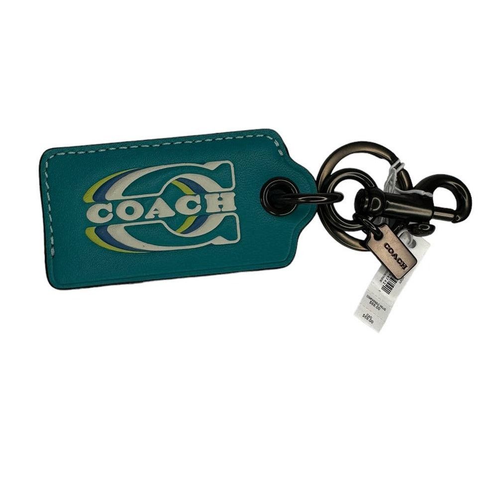 Coach Coach Bottle Opener Key Fob With Coach Stamp Teal Size ONE SIZE - 7 Thumbnail