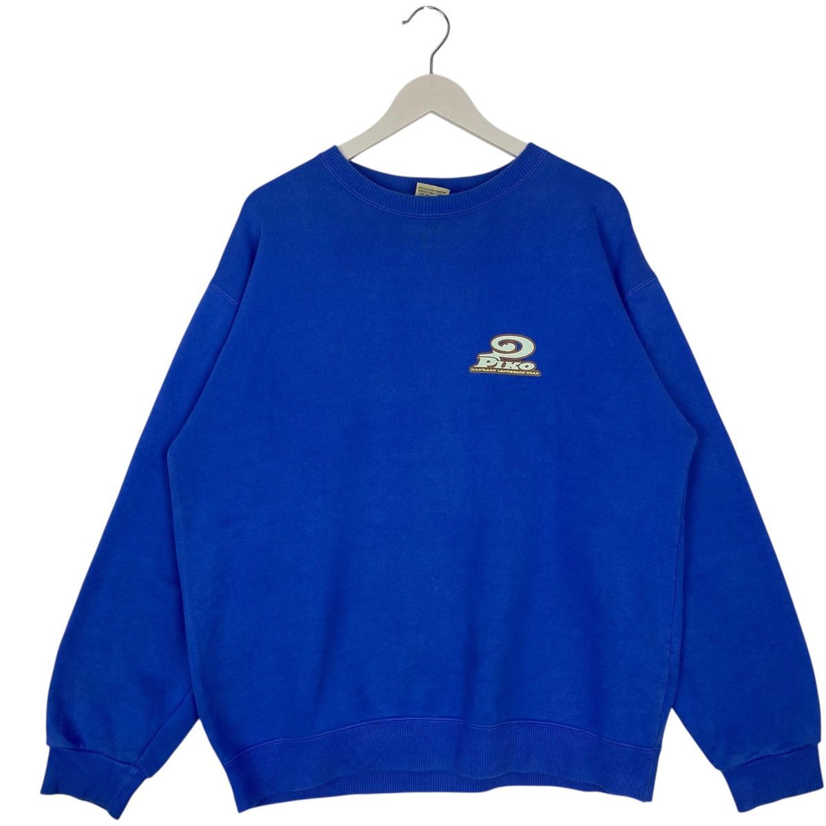Other Vintage Piko Hawaiian Printed Crewneck Sweatshirt Navy Blue Size US L / EU 52-54 / 3 - 1 Thumbnail