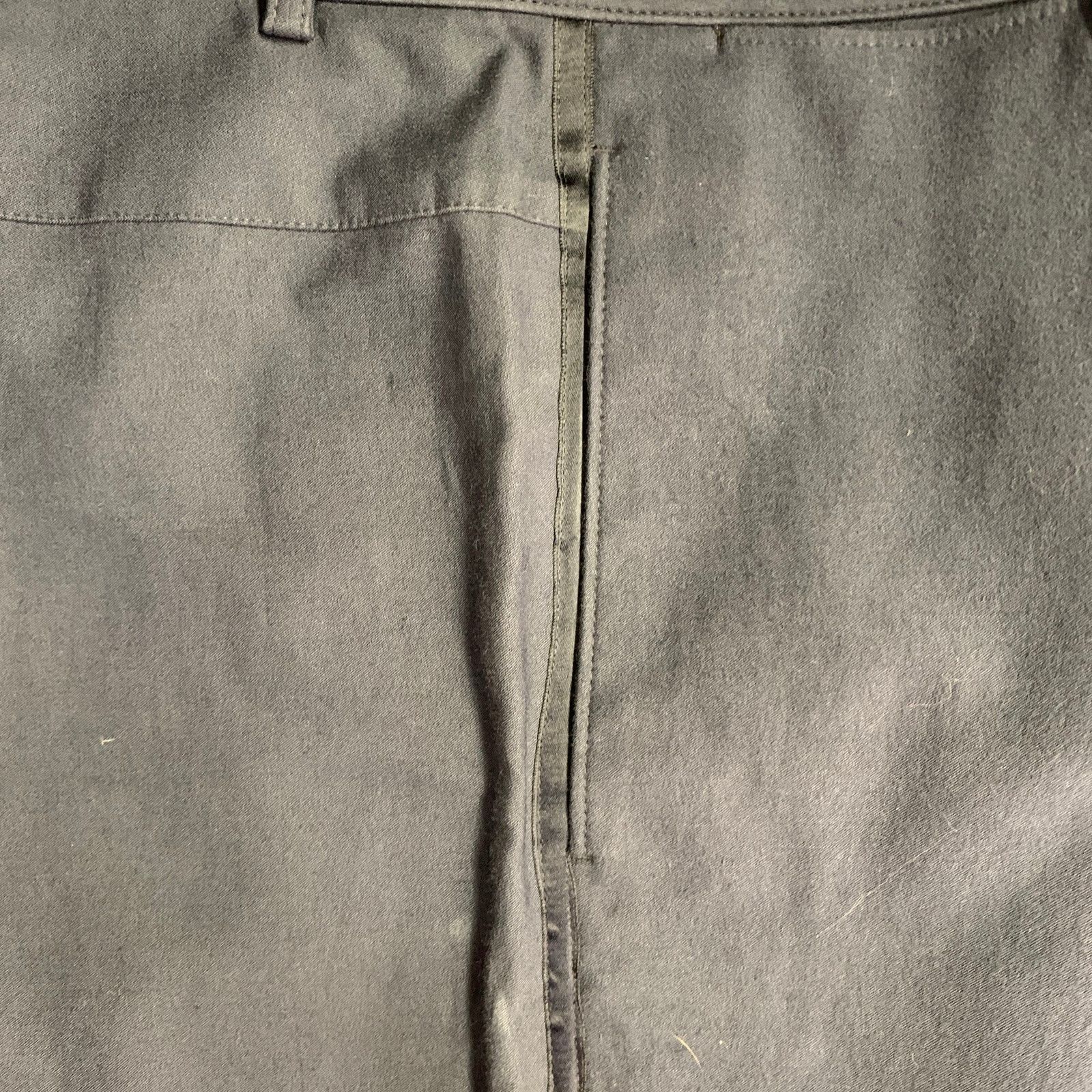 NEWYORKINDUSTRIE NEW INDUSTRIE Navy Cotton Tuxedo Button Fly Dress Pants Size US 32 / EU 48 - 4 Thumbnail