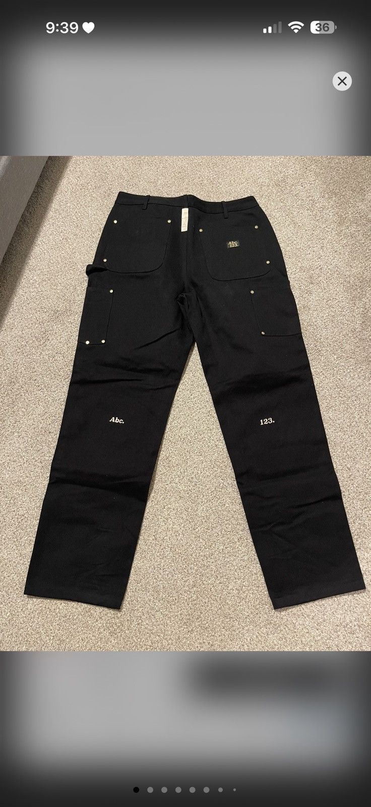 Advisory Board Crystals Advisory Board Crystals Abc 123 Pants Black Size 36 Size US 36 / EU 52 - 1 Thumbnail